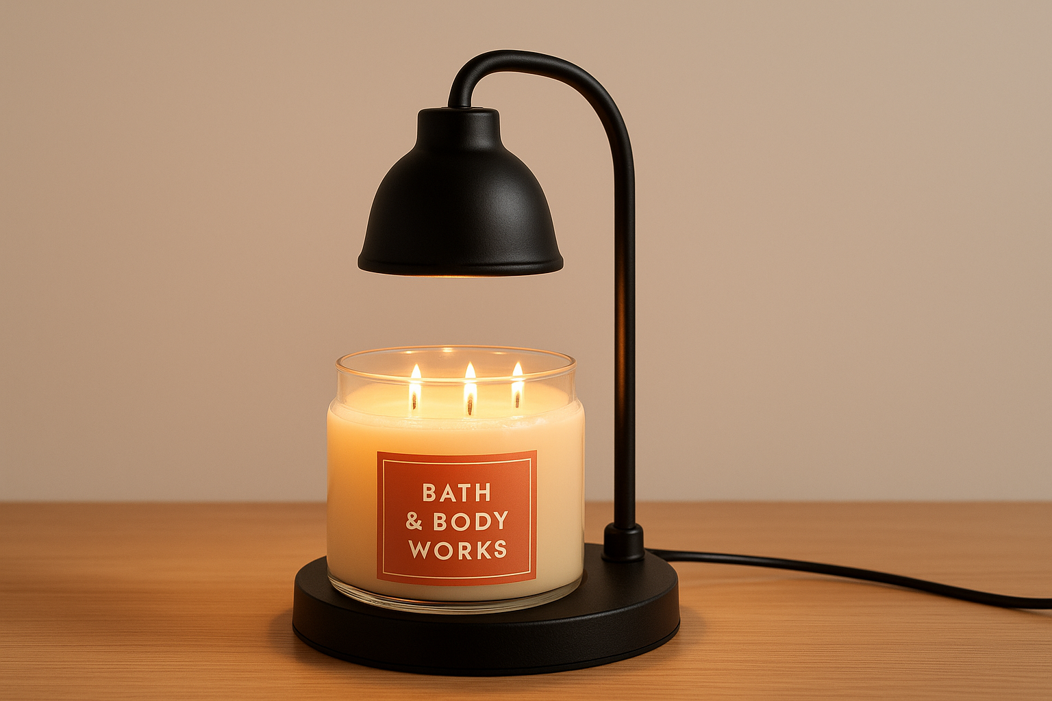 4. Candle warmer lamp for 3-wick candles
