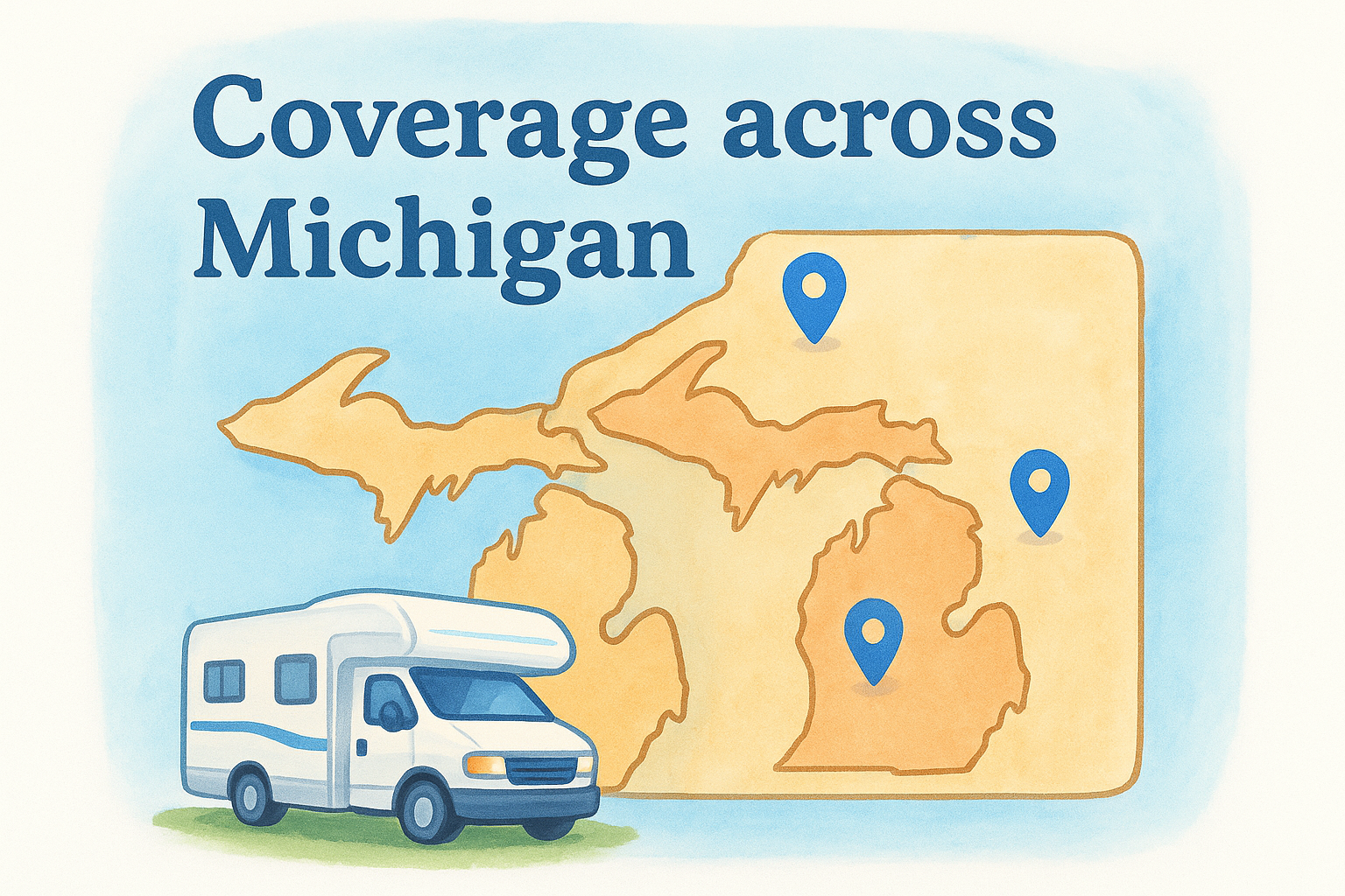 Coverage across Michigan