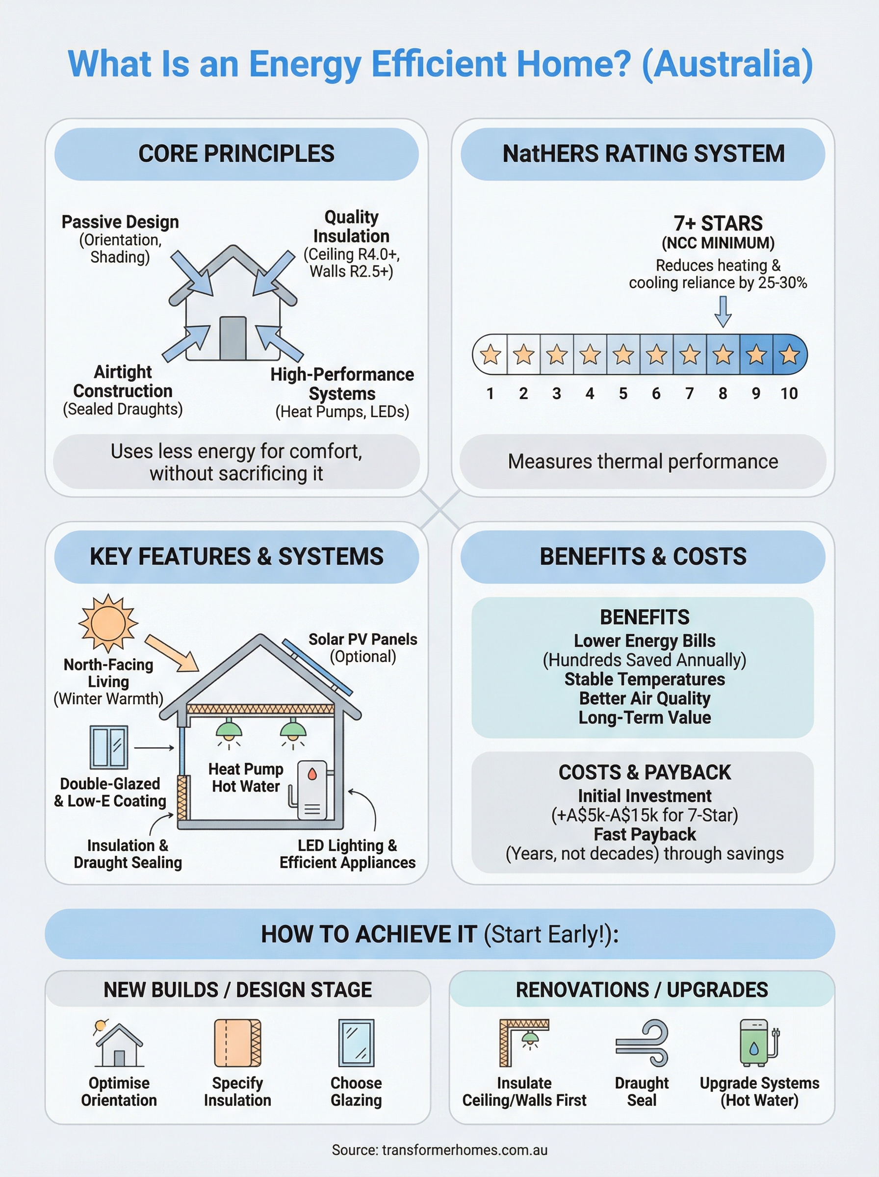 what is an energy efficient home infographic