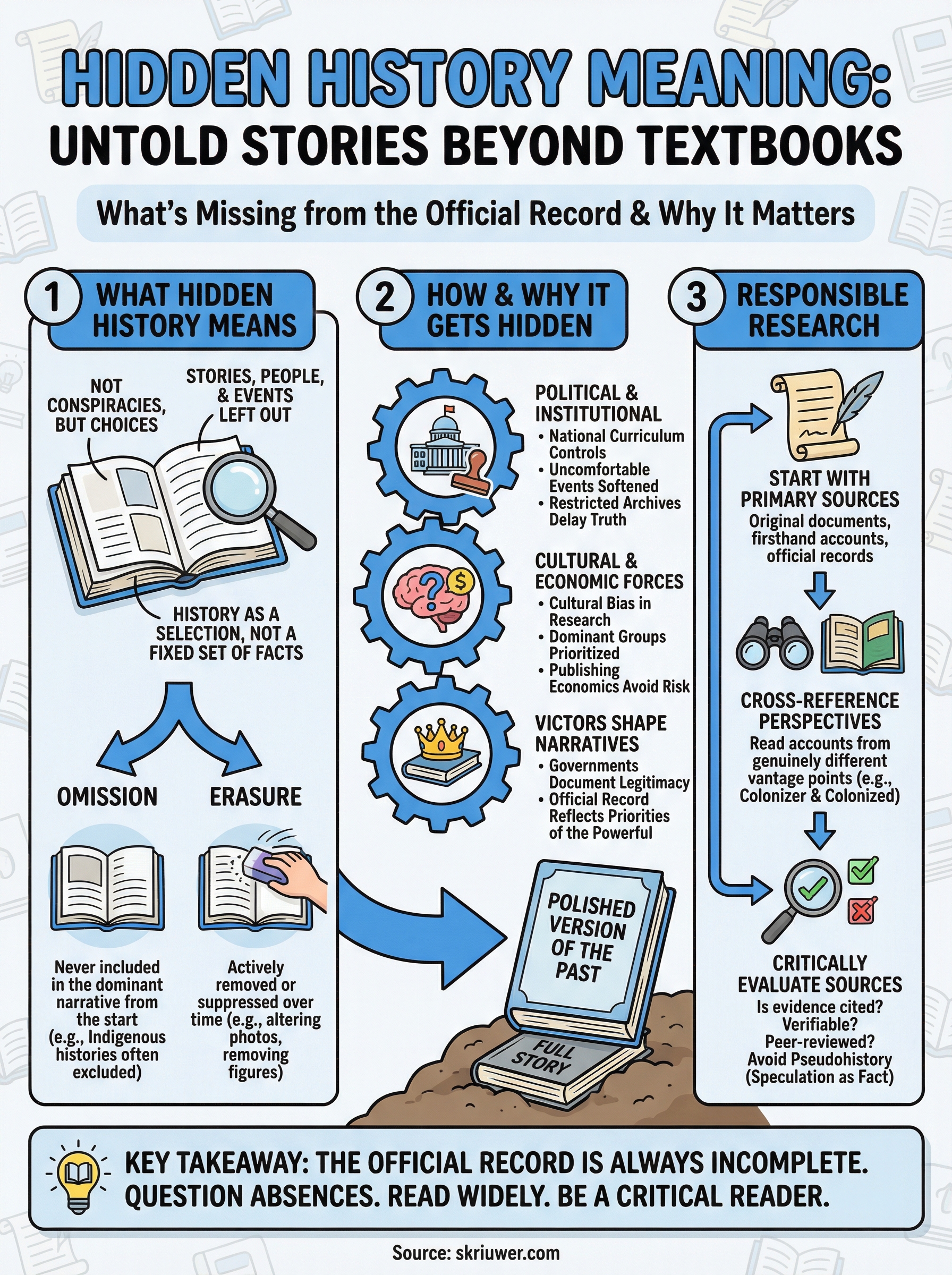 hidden history meaning infographic