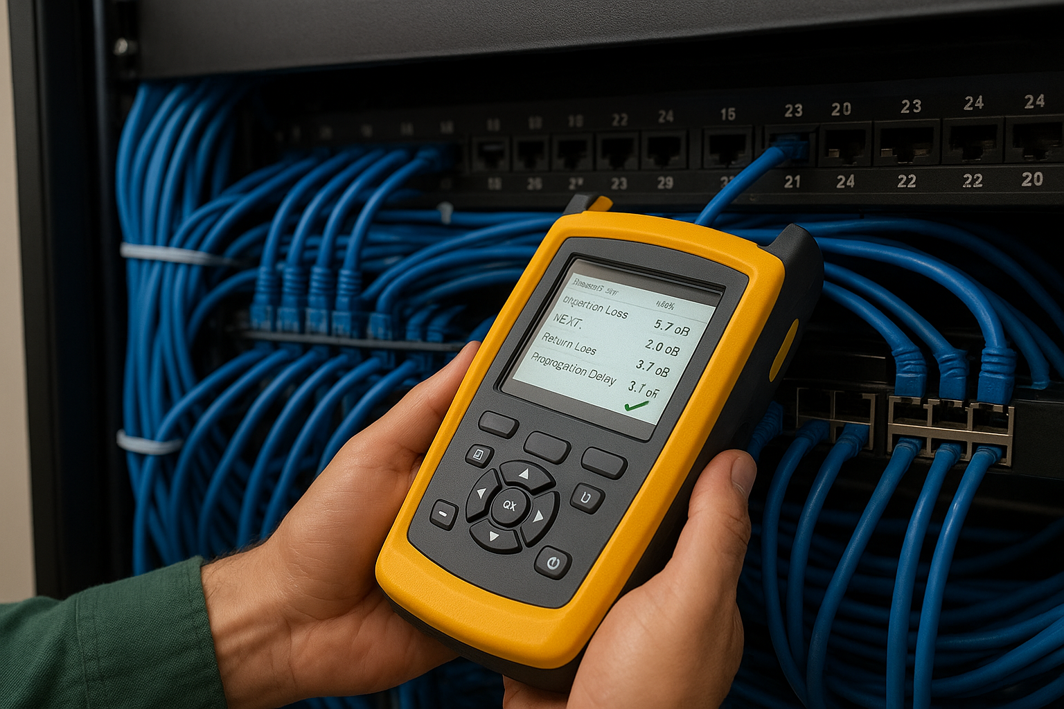 Test every link with a certified tester