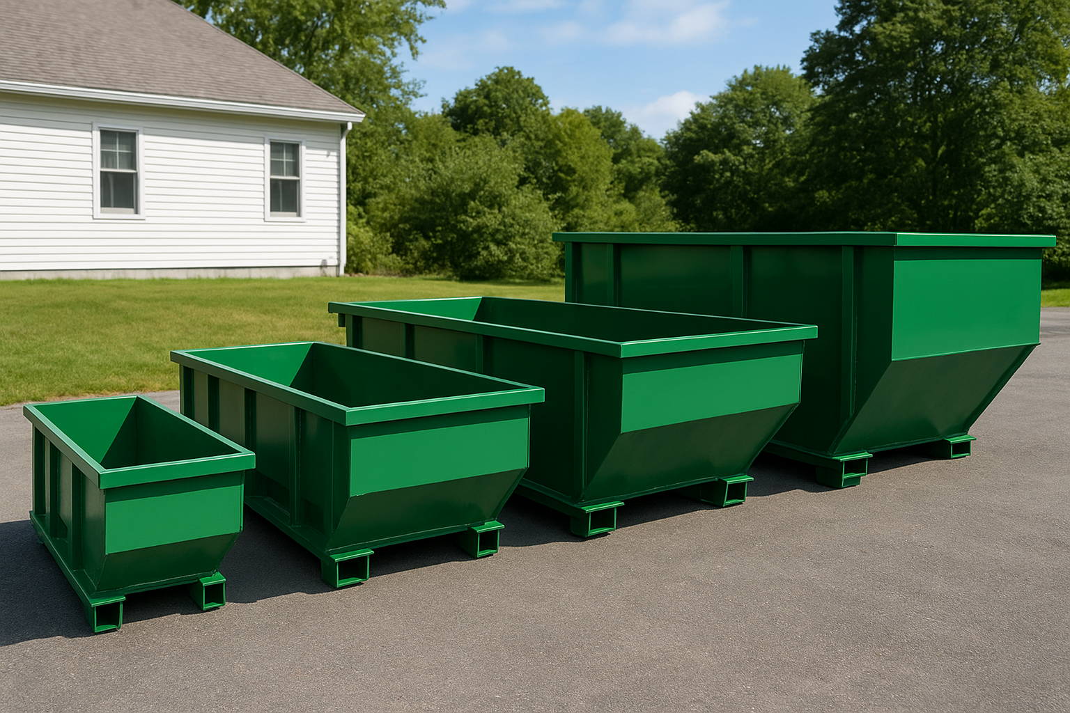 Dimensions and capacity by size