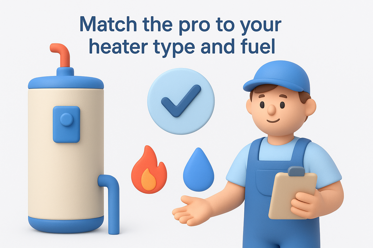 3. Match the pro to your heater type and fuel