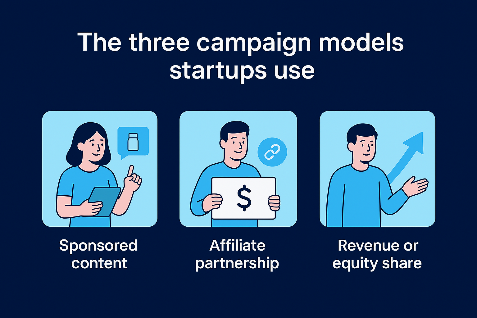 The three campaign models startups use