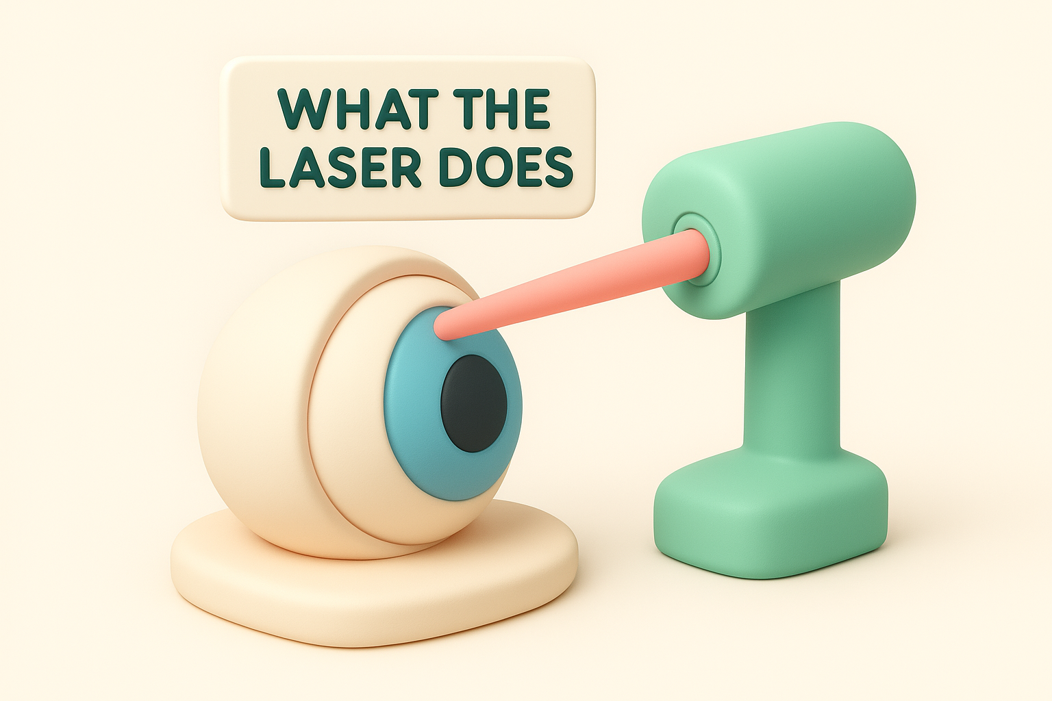 What the laser does