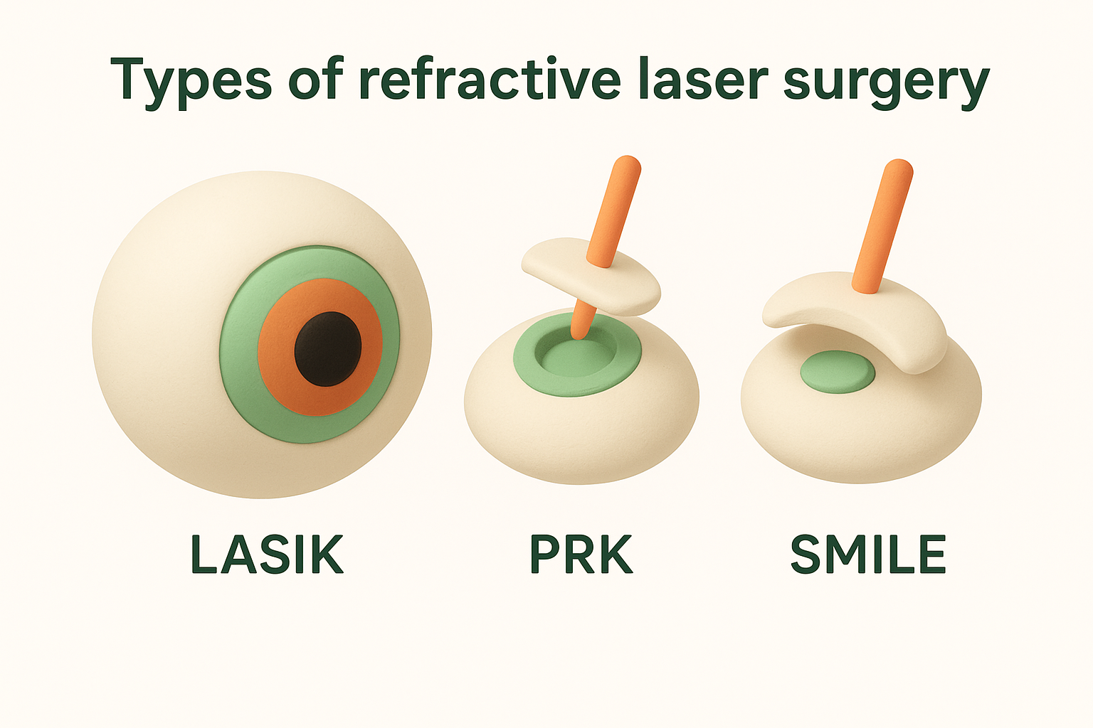 Types of refractive laser surgery