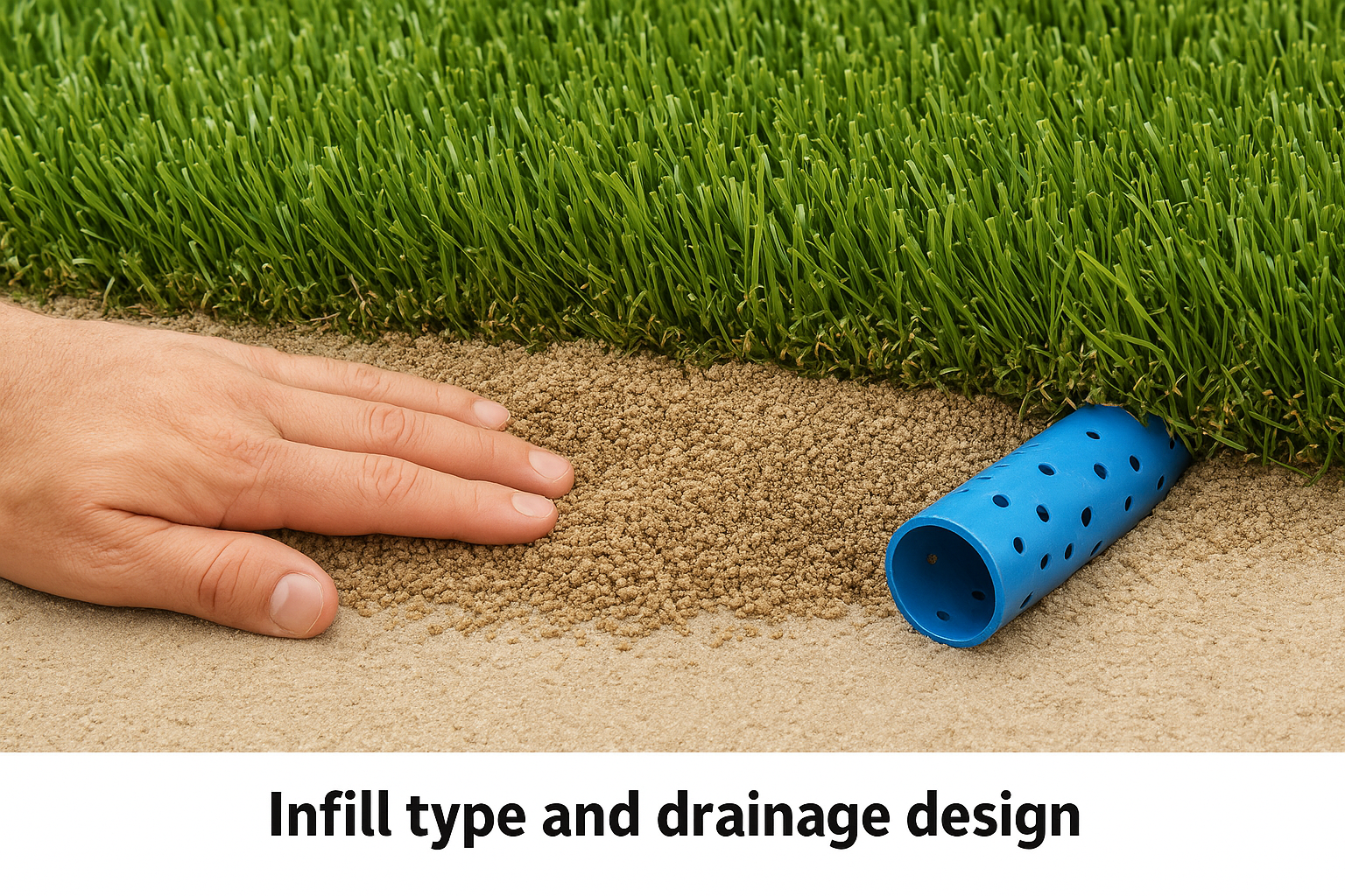 Infill type and drainage design