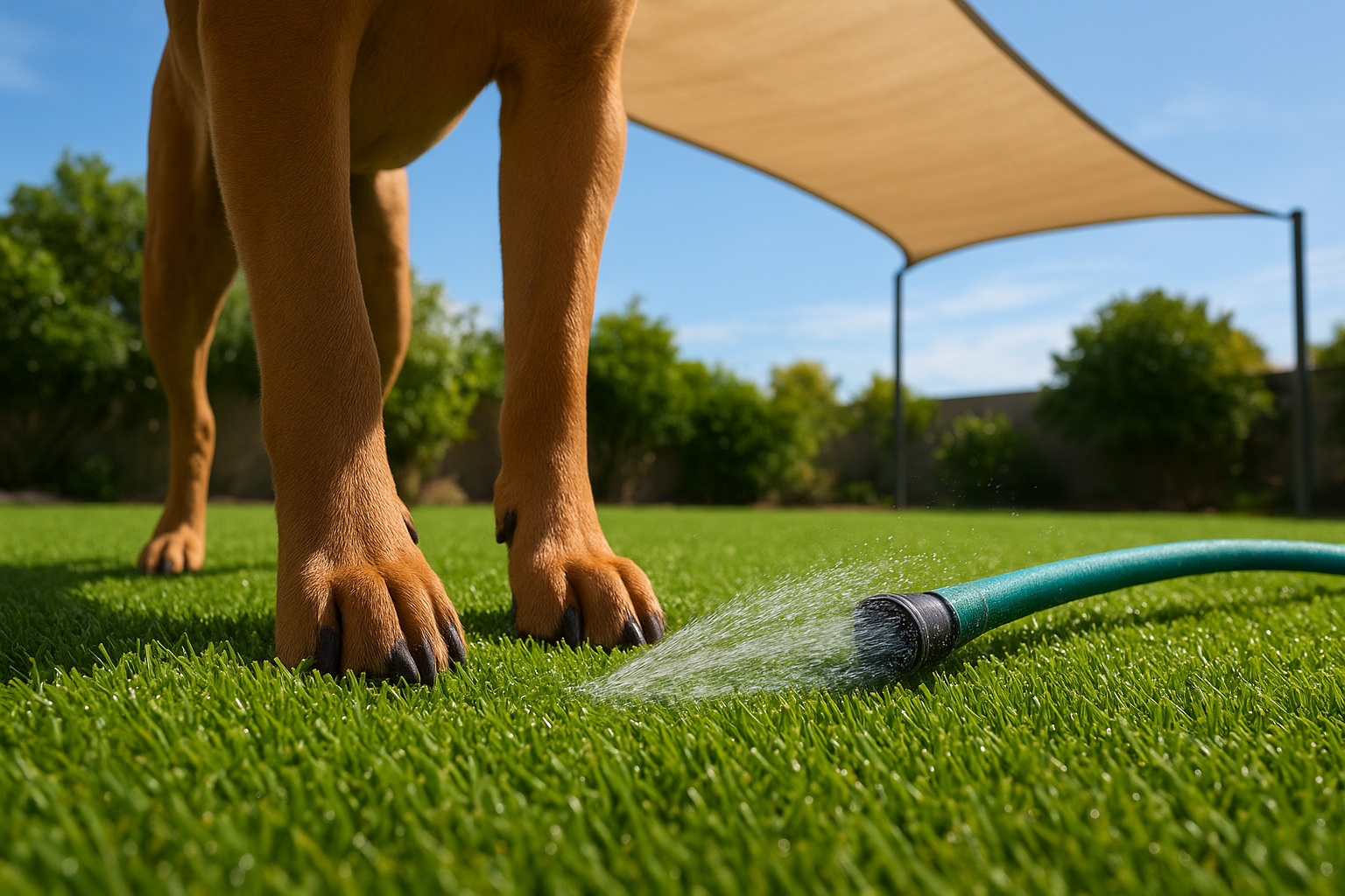 Use water, shade, and timing to manage surface temperature