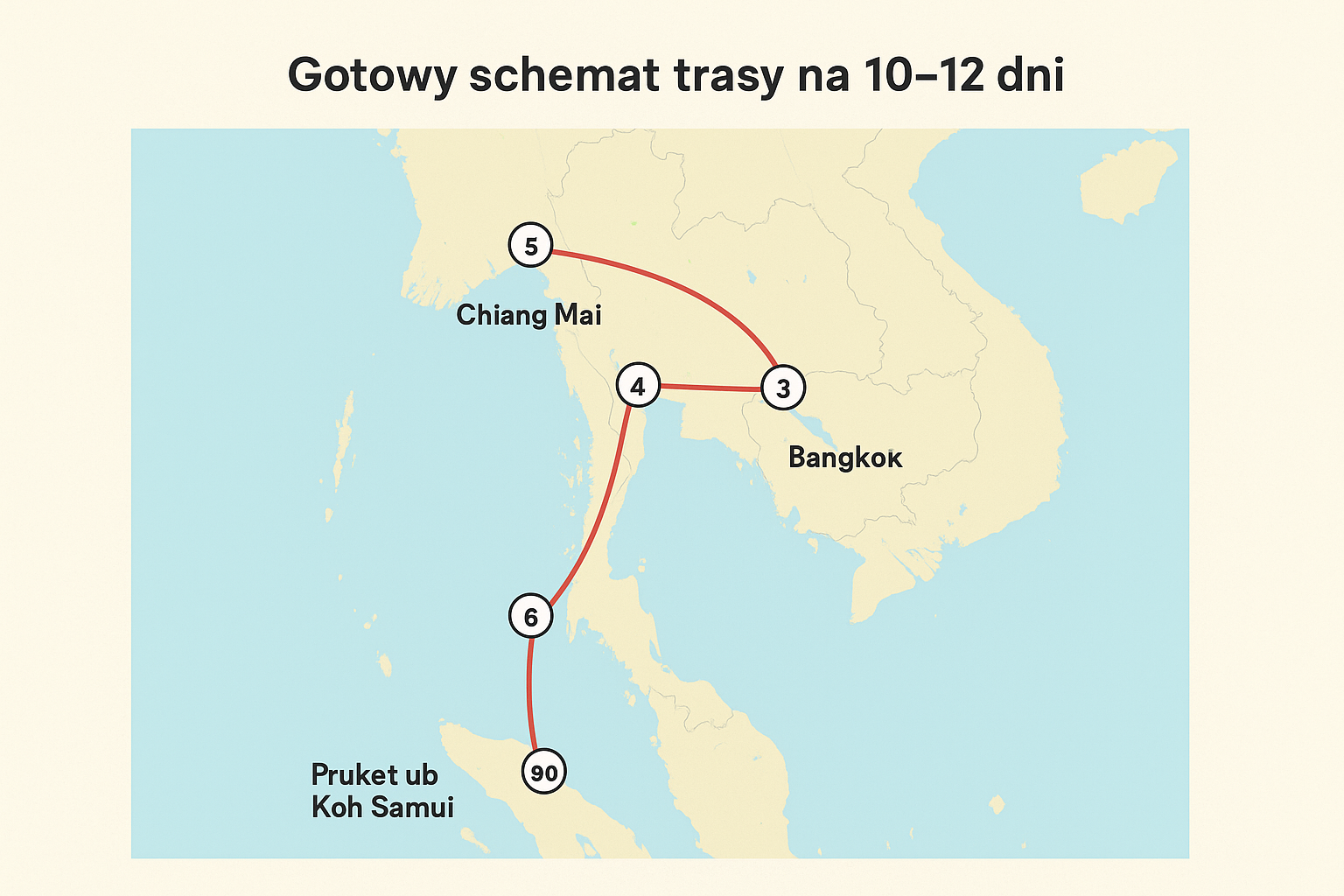 Gotowy schemat trasy na 10–12 dni
