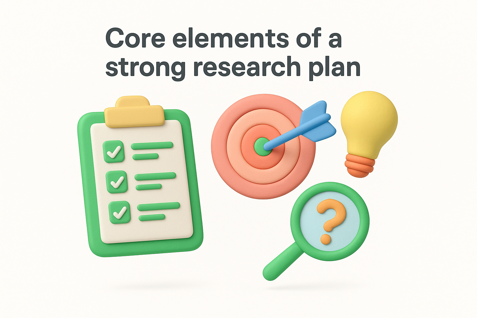 Core elements of a strong research plan
