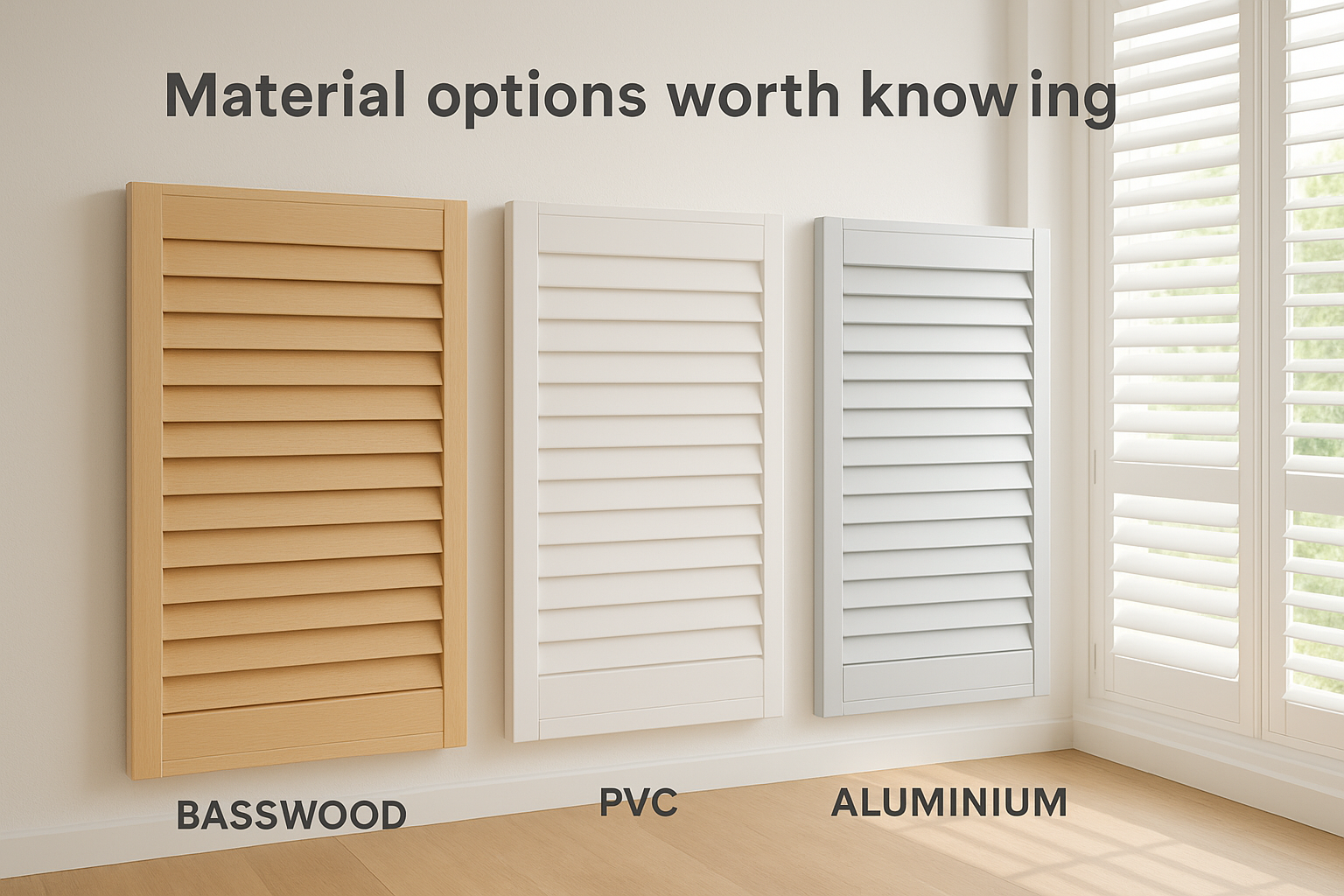 Material options worth knowing