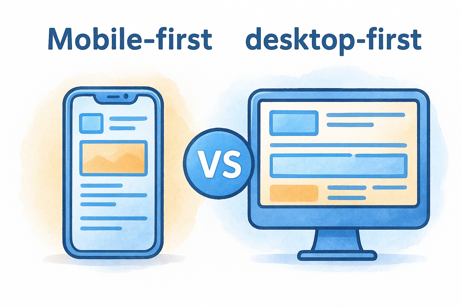 Mobile-first vs. desktop-first: the core difference