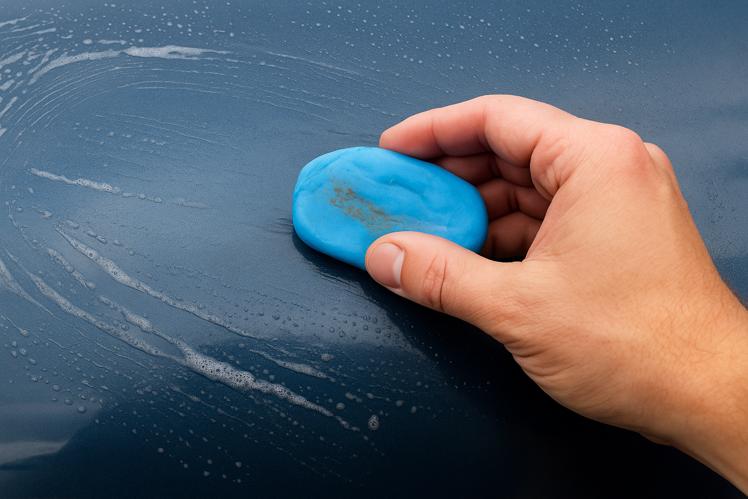 How the clay bar pulls contamination out