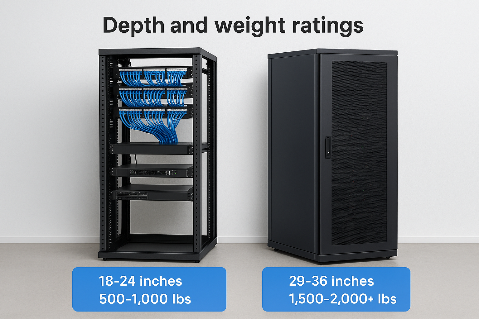 Depth and weight ratings