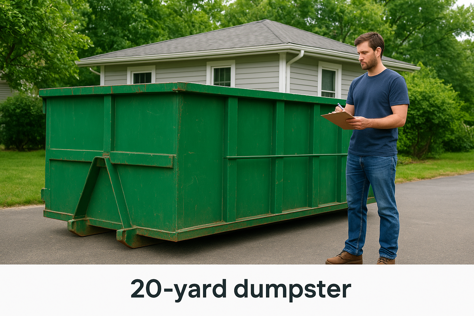 Pricing by dumpster size