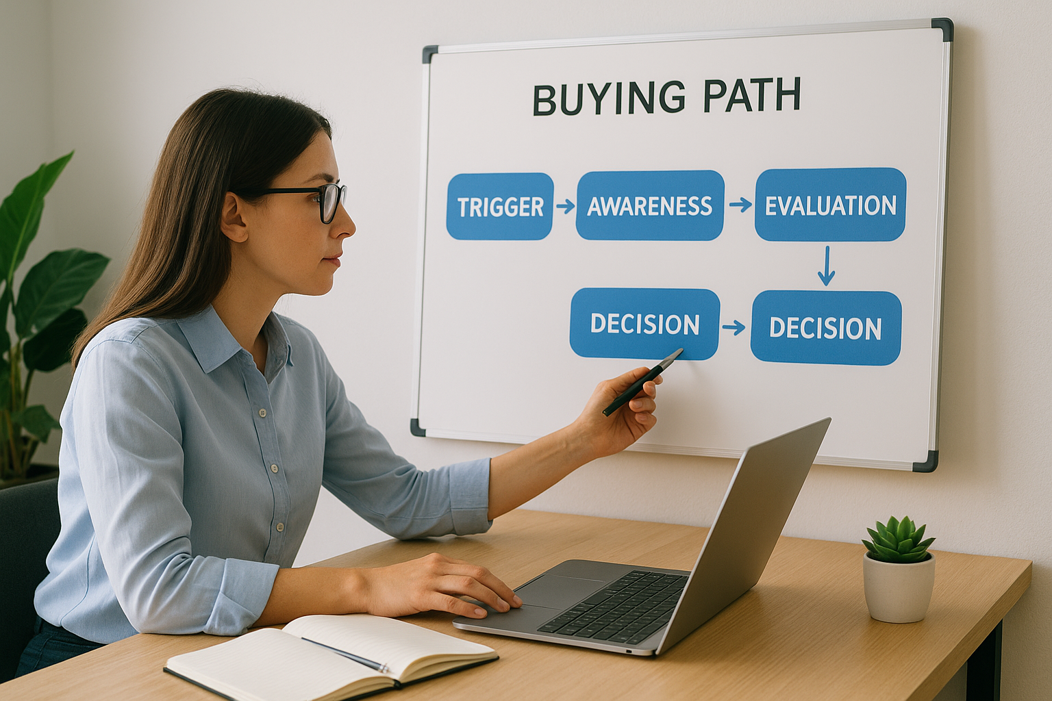 Trace the steps they take before buying