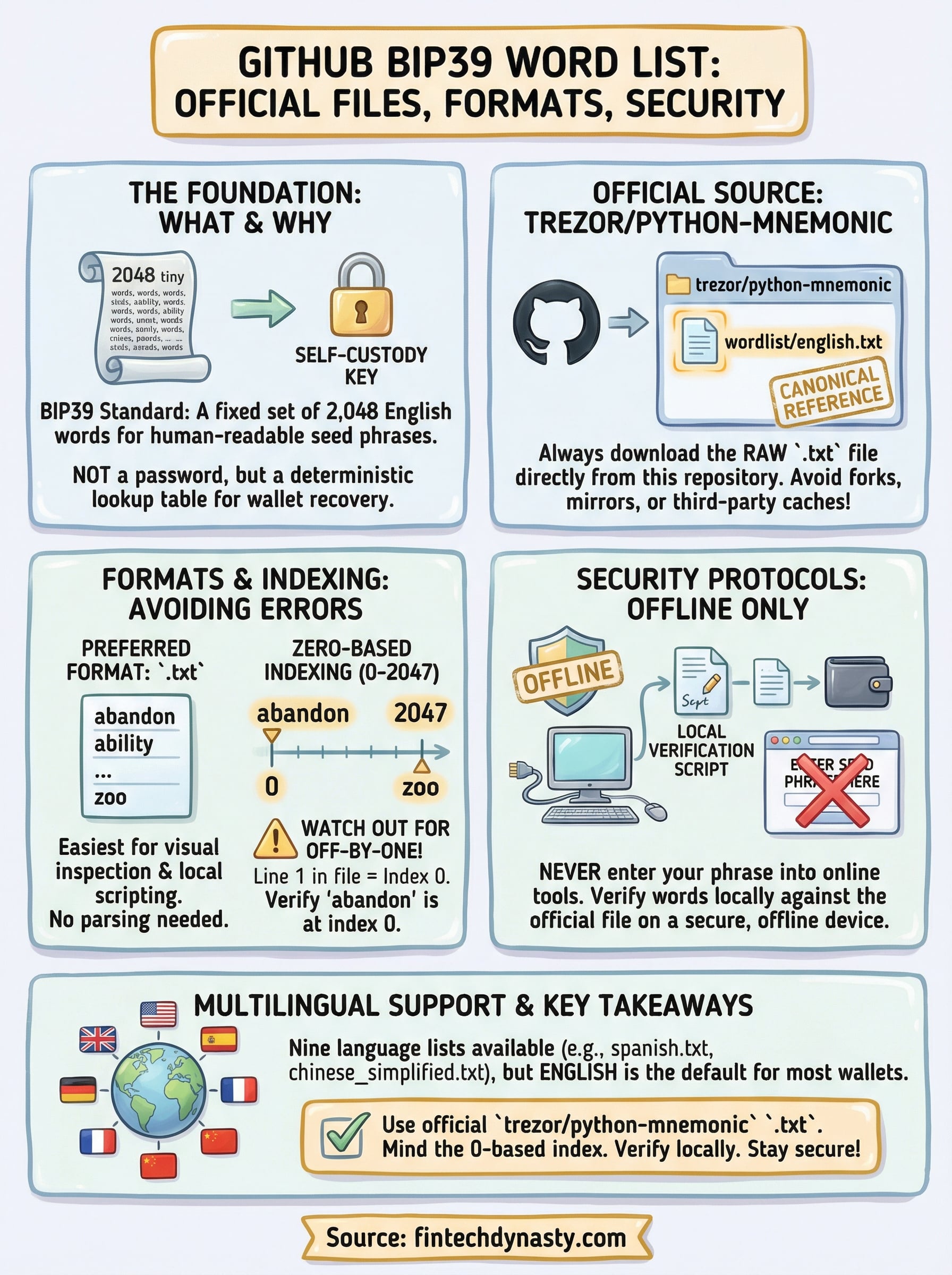 github bip39 word list infographic