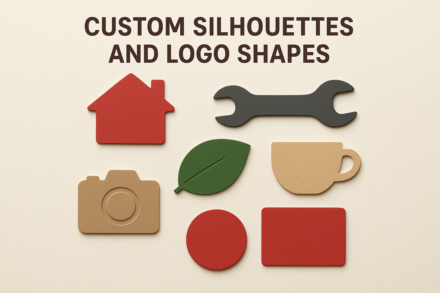 Custom silhouettes and logo shapes