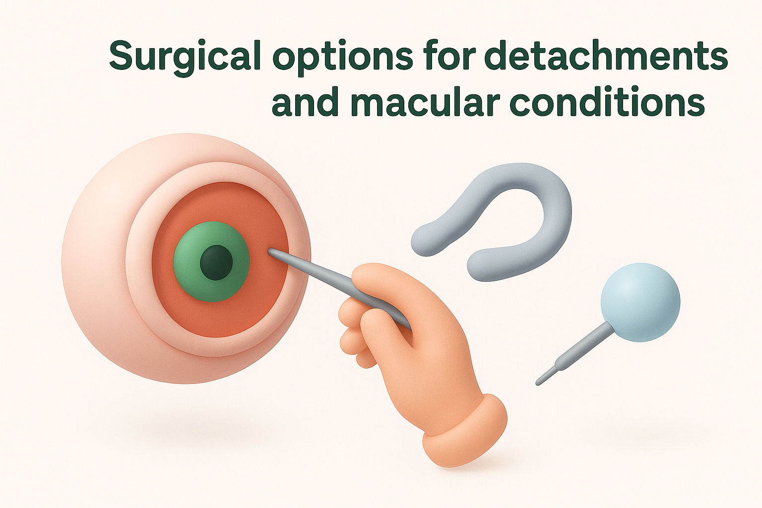 Surgical options for detachments and macular conditions