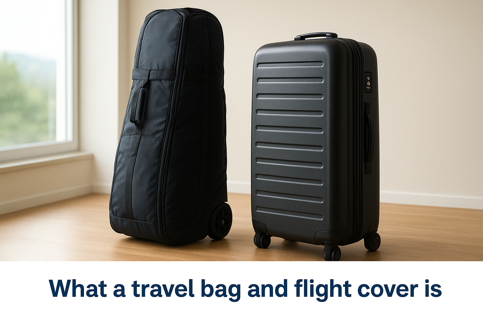What a travel bag and flight cover is
