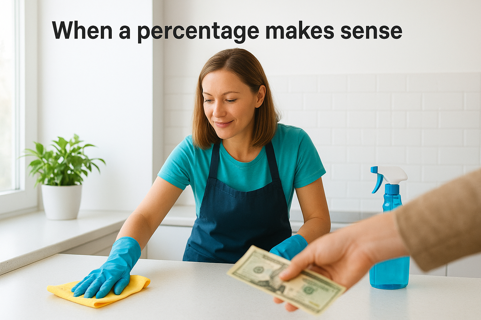 When a percentage makes sense
