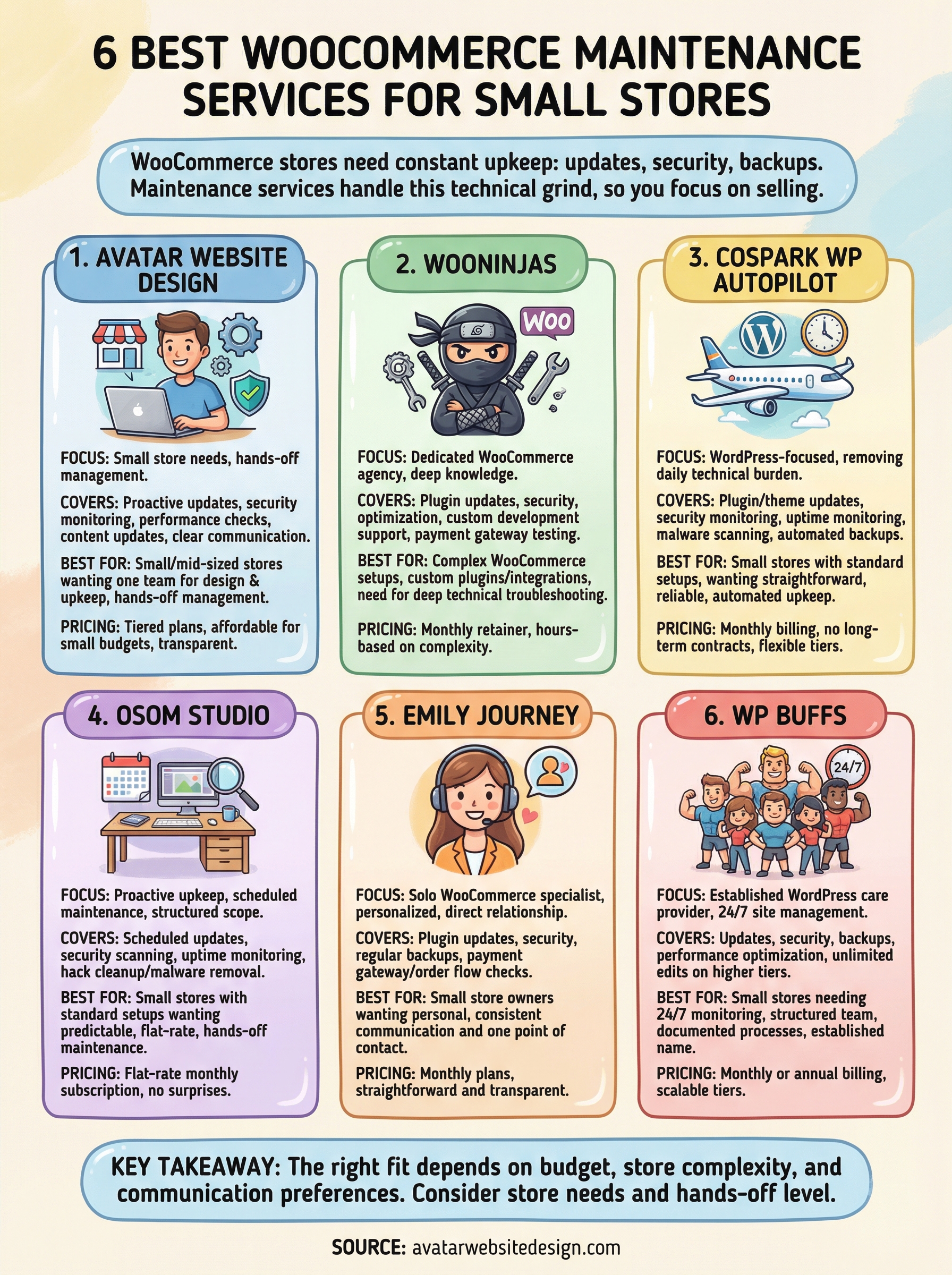 woocommerce maintenance services infographic