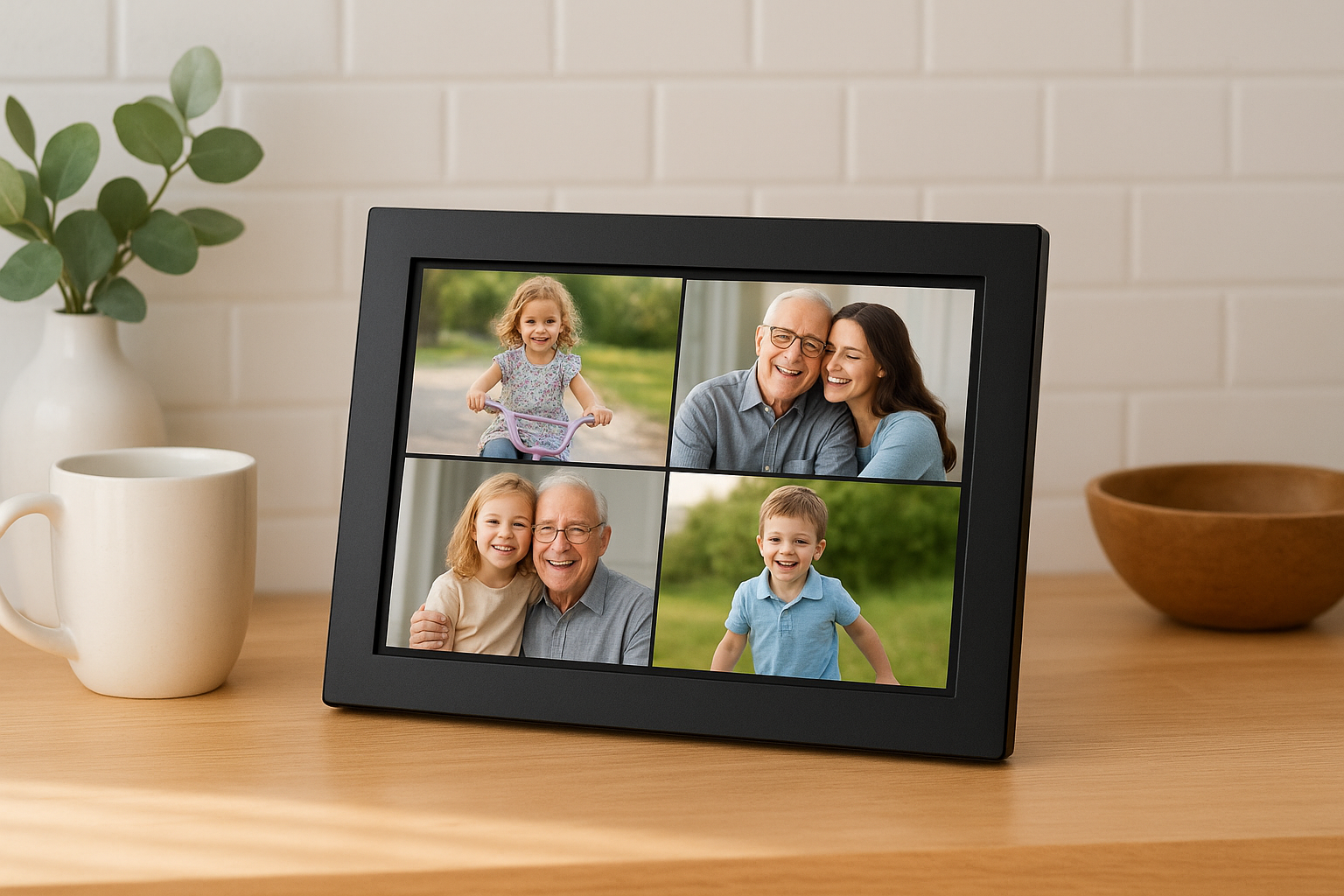 2. A digital photo frame preloaded with pictures
