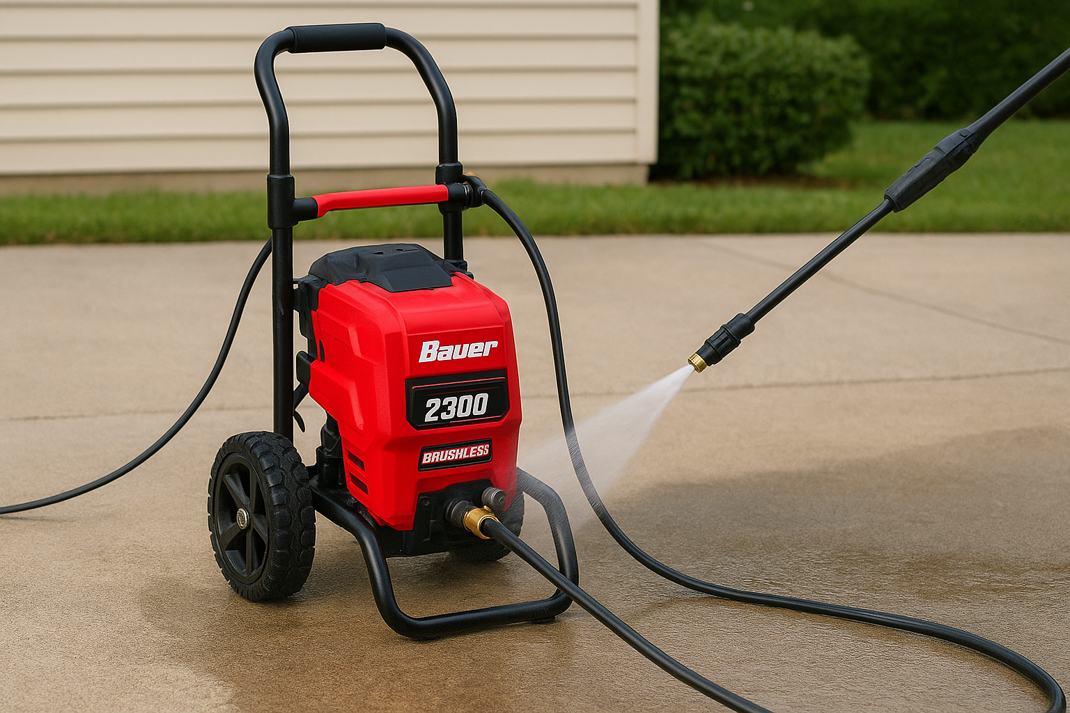 3. BAUER 2300 PSI brushless max performance electric pressure washer