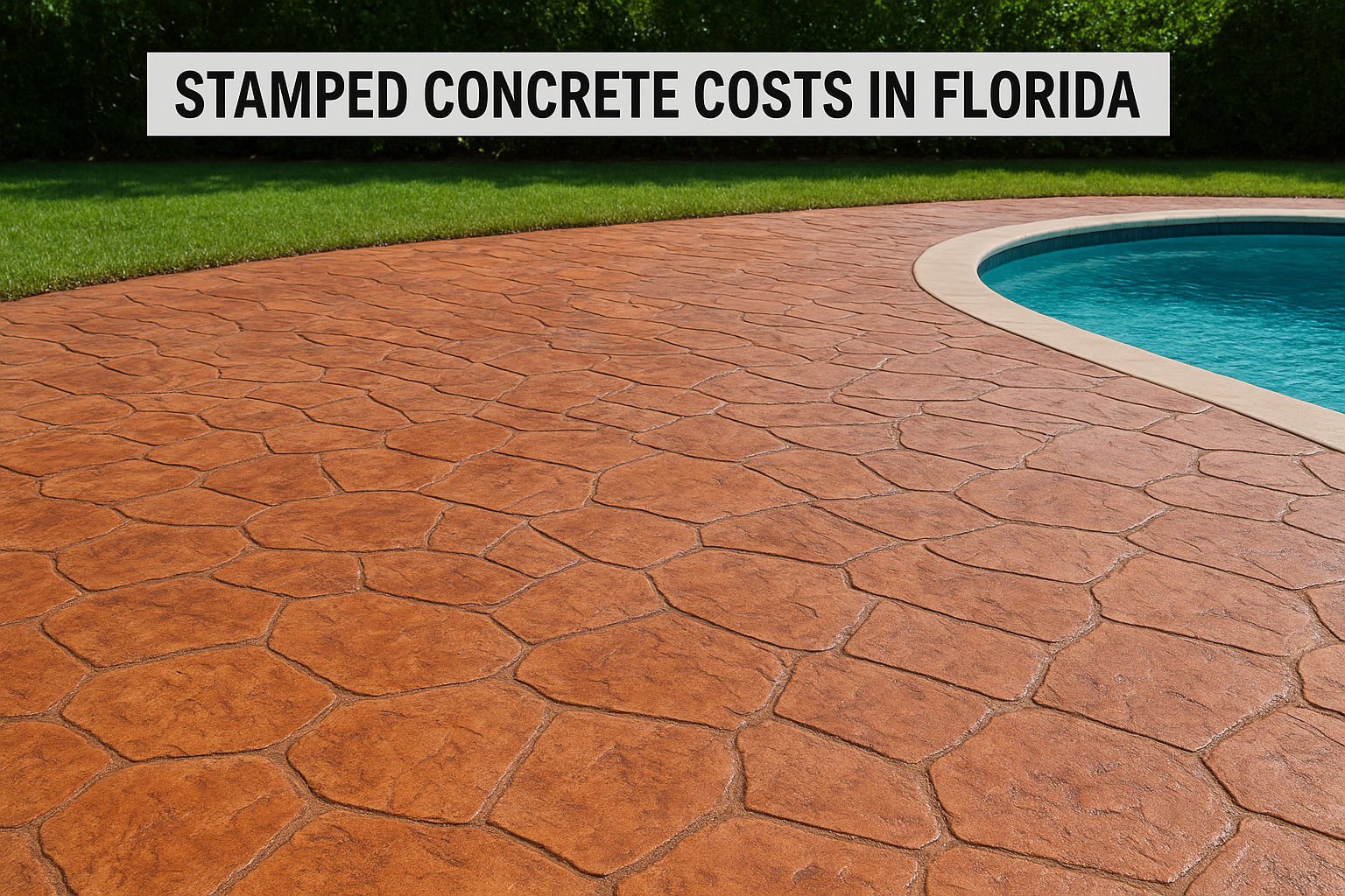 Stamped concrete costs in Florida