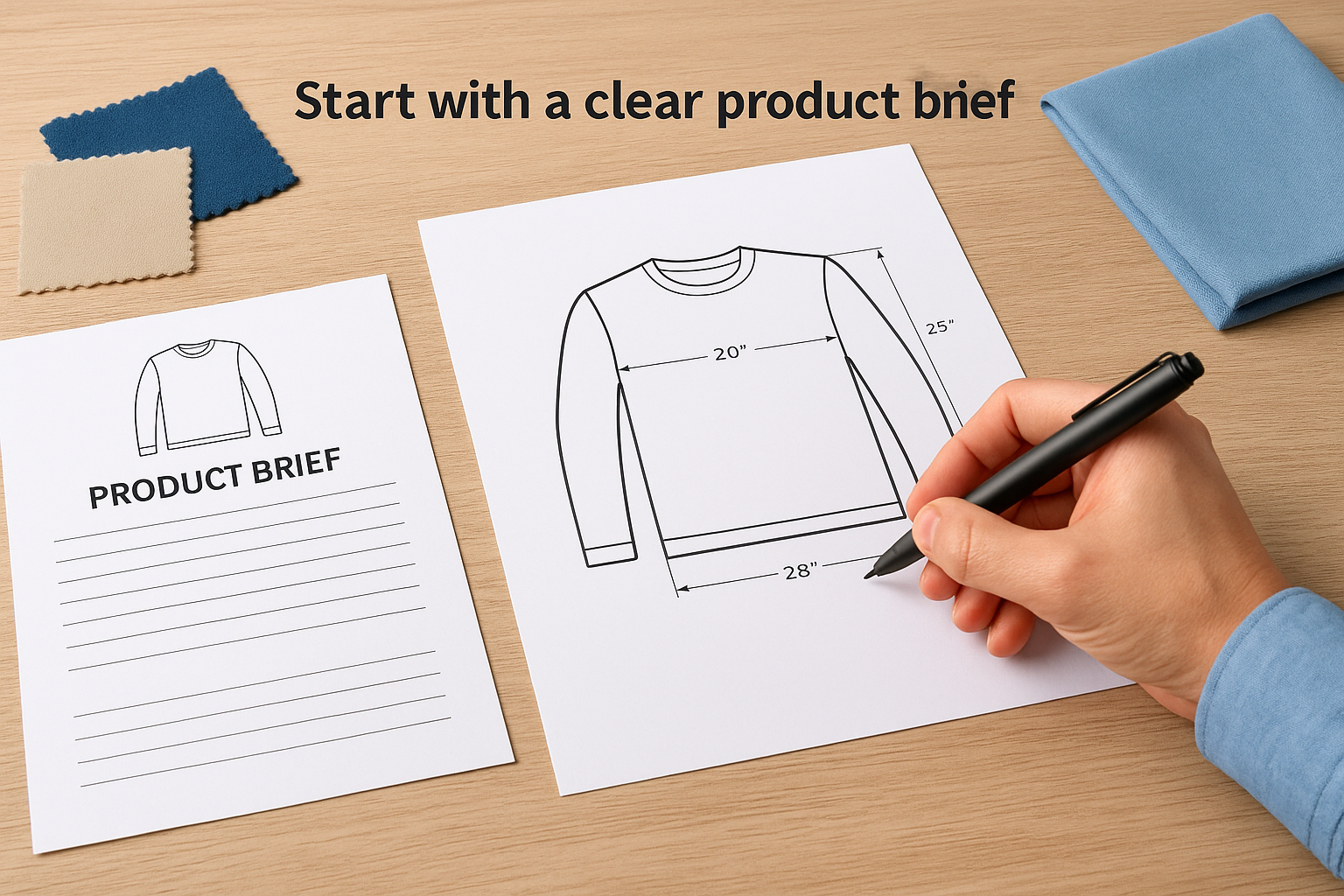 Start with a clear product brief