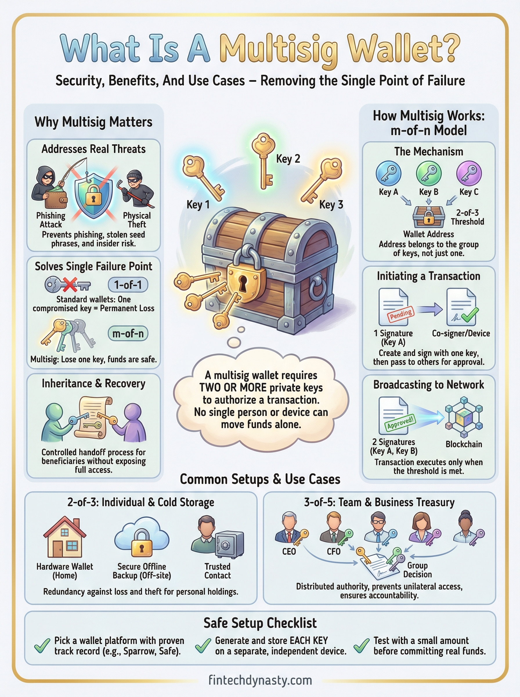 what is a multisig wallet infographic