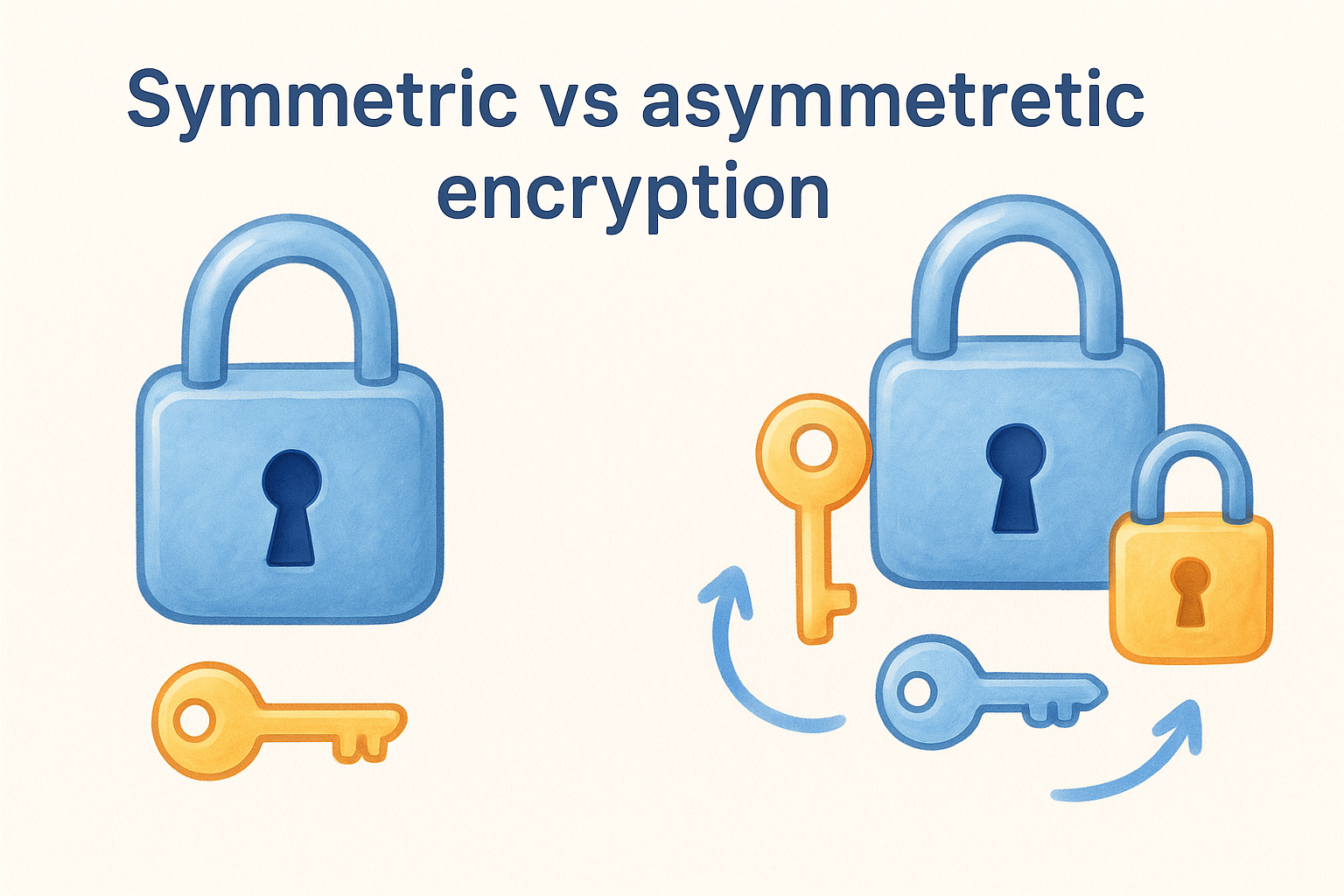 Symmetric vs asymmetric encryption