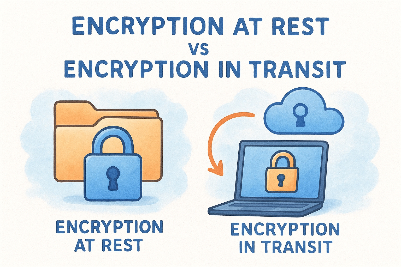 Encryption at rest vs encryption in transit