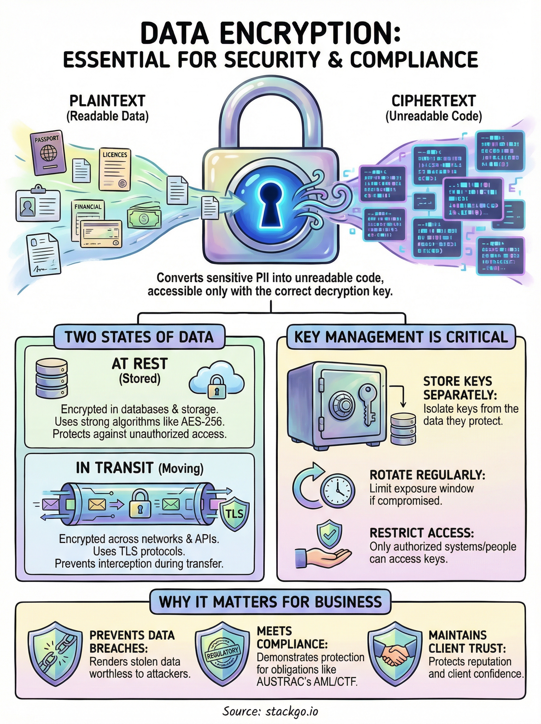 importance of data encryption infographic