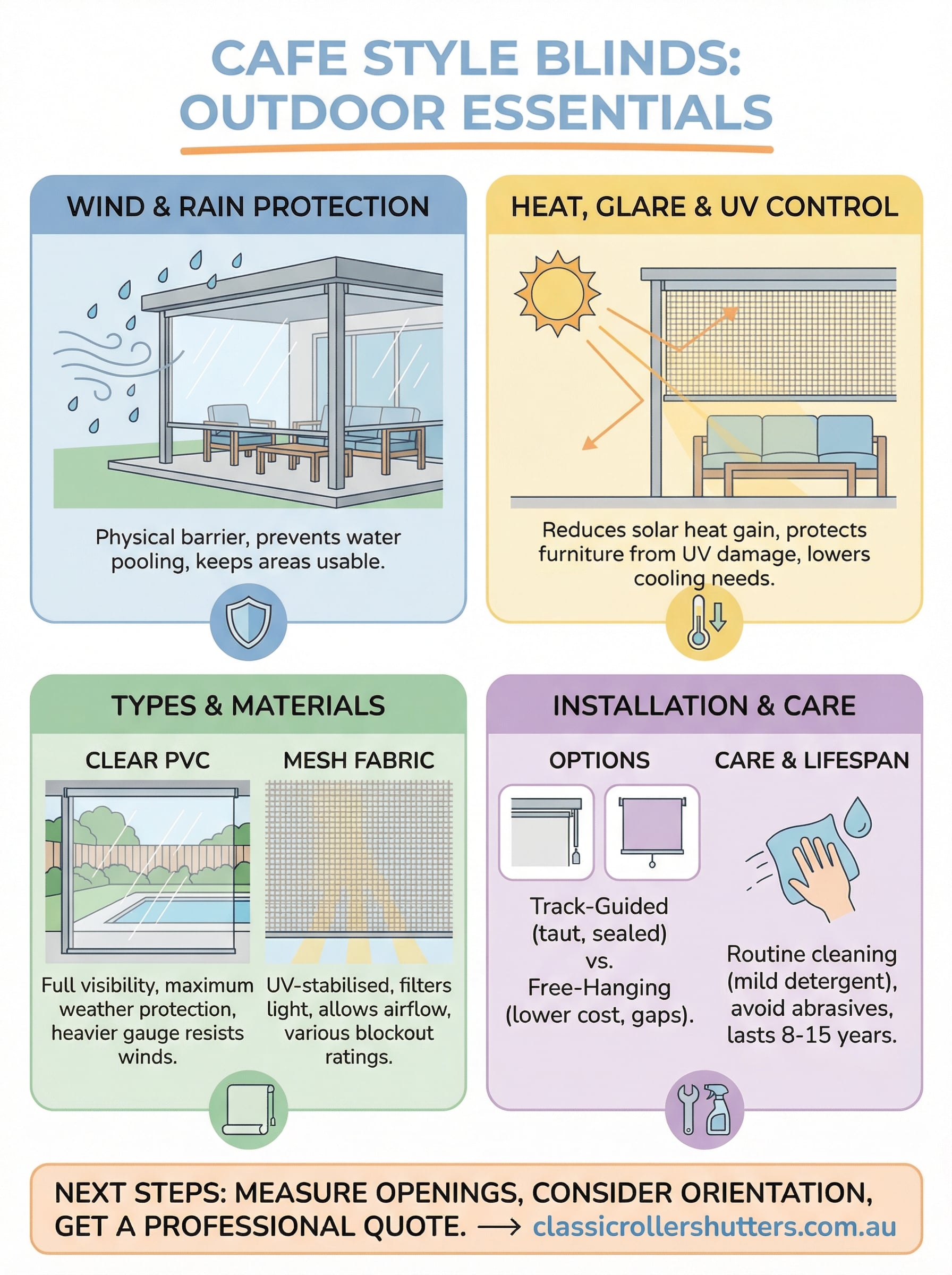 cafe style blinds infographic