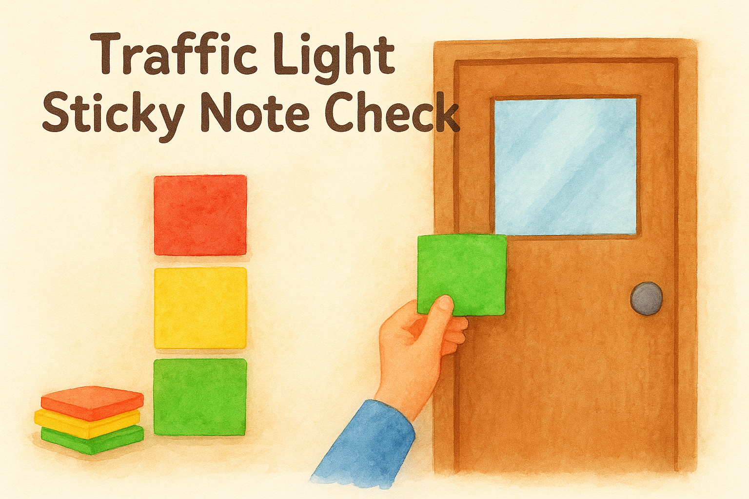 5. Traffic Light Sticky Note Check