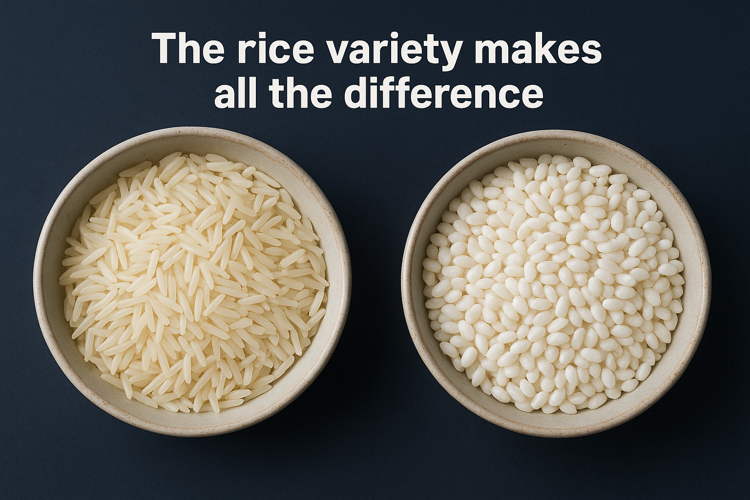 The rice variety makes all the difference