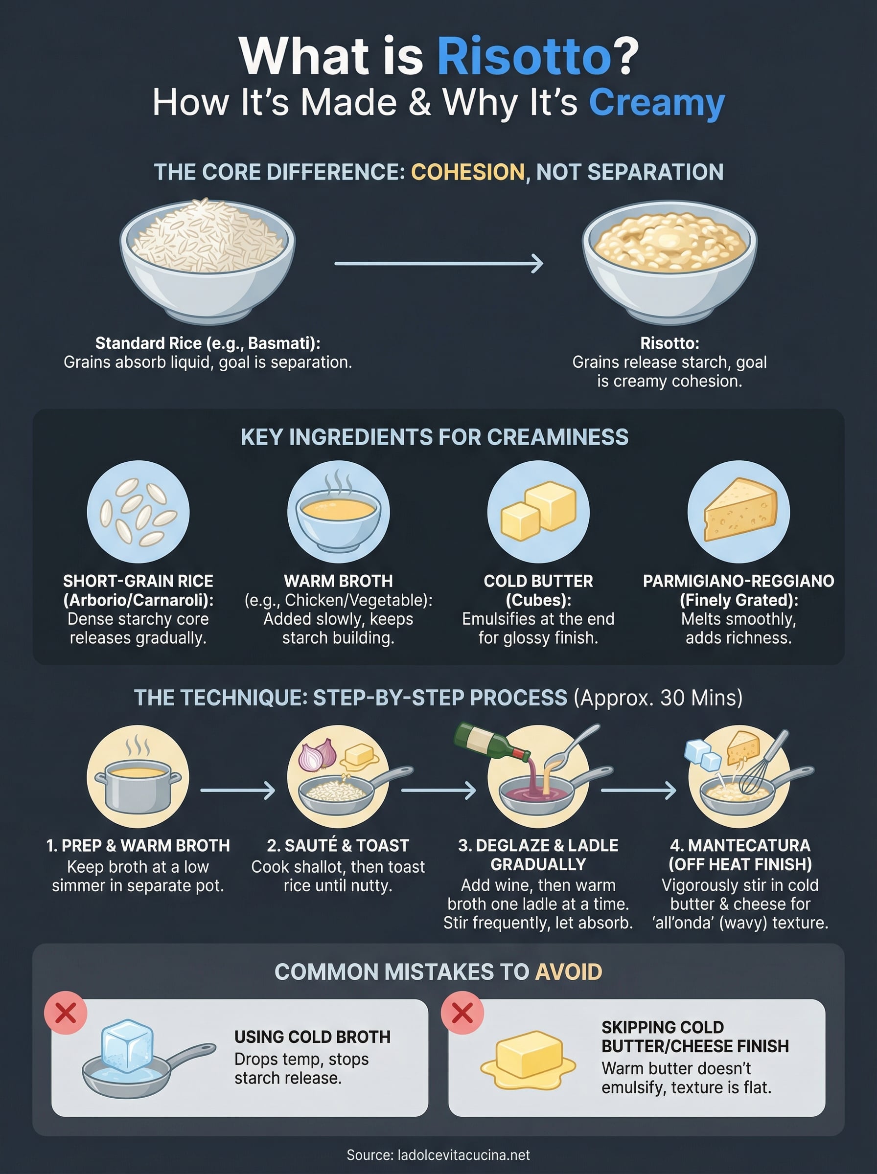 what is risotto infographic