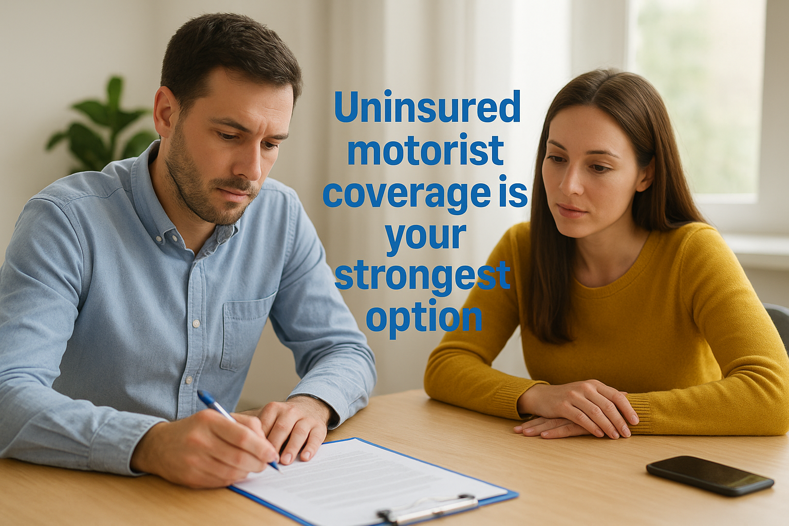 Uninsured motorist coverage is your strongest option