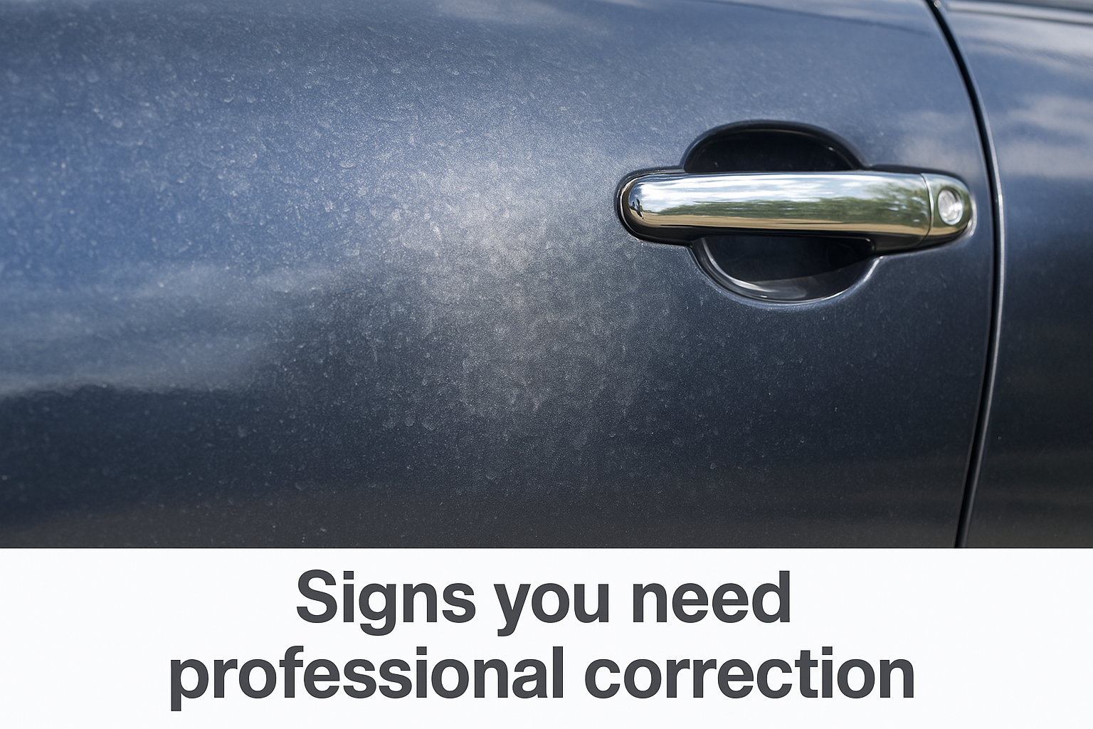 Signs you need professional correction