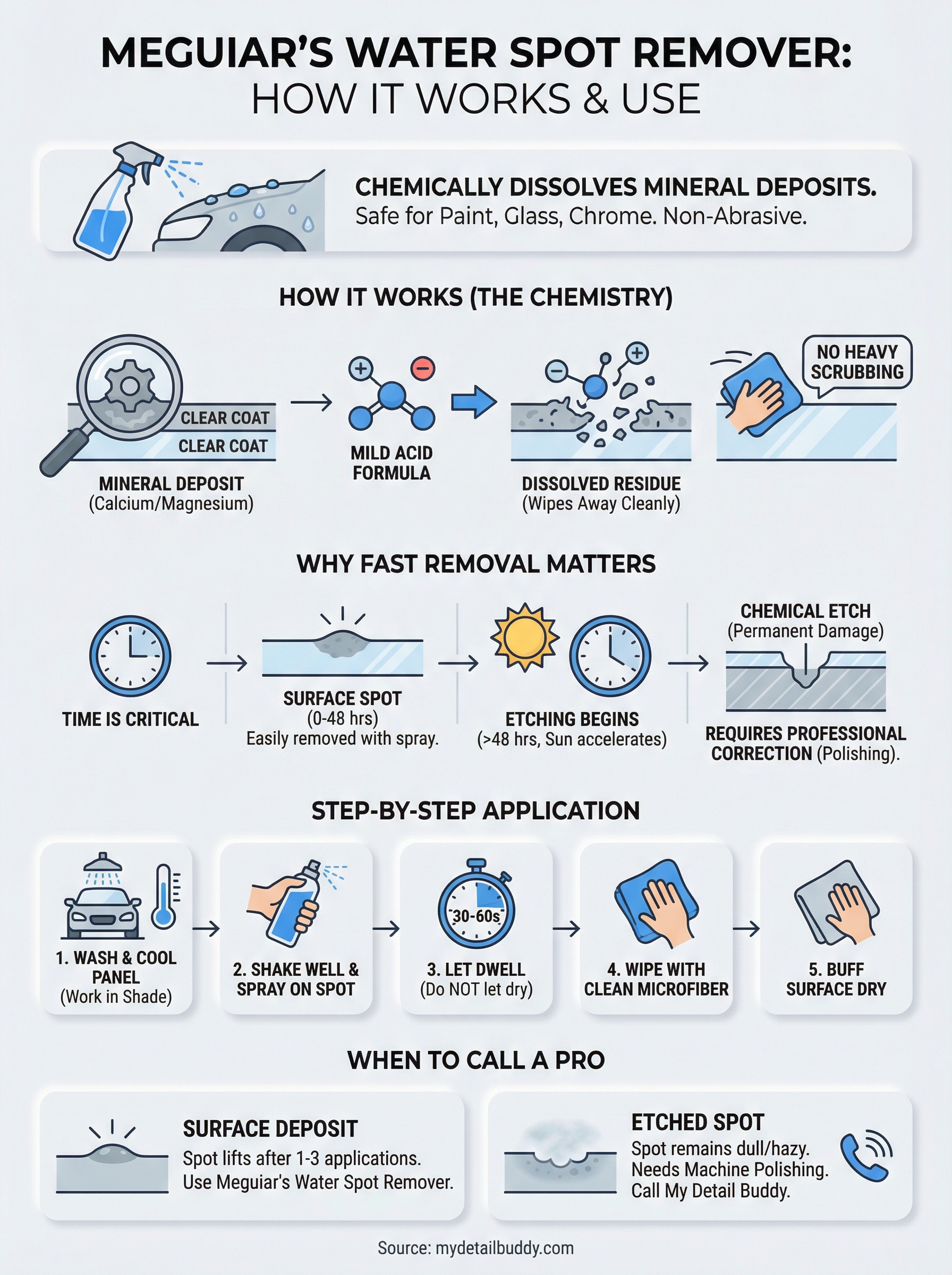 meguiar's water spot remover infographic