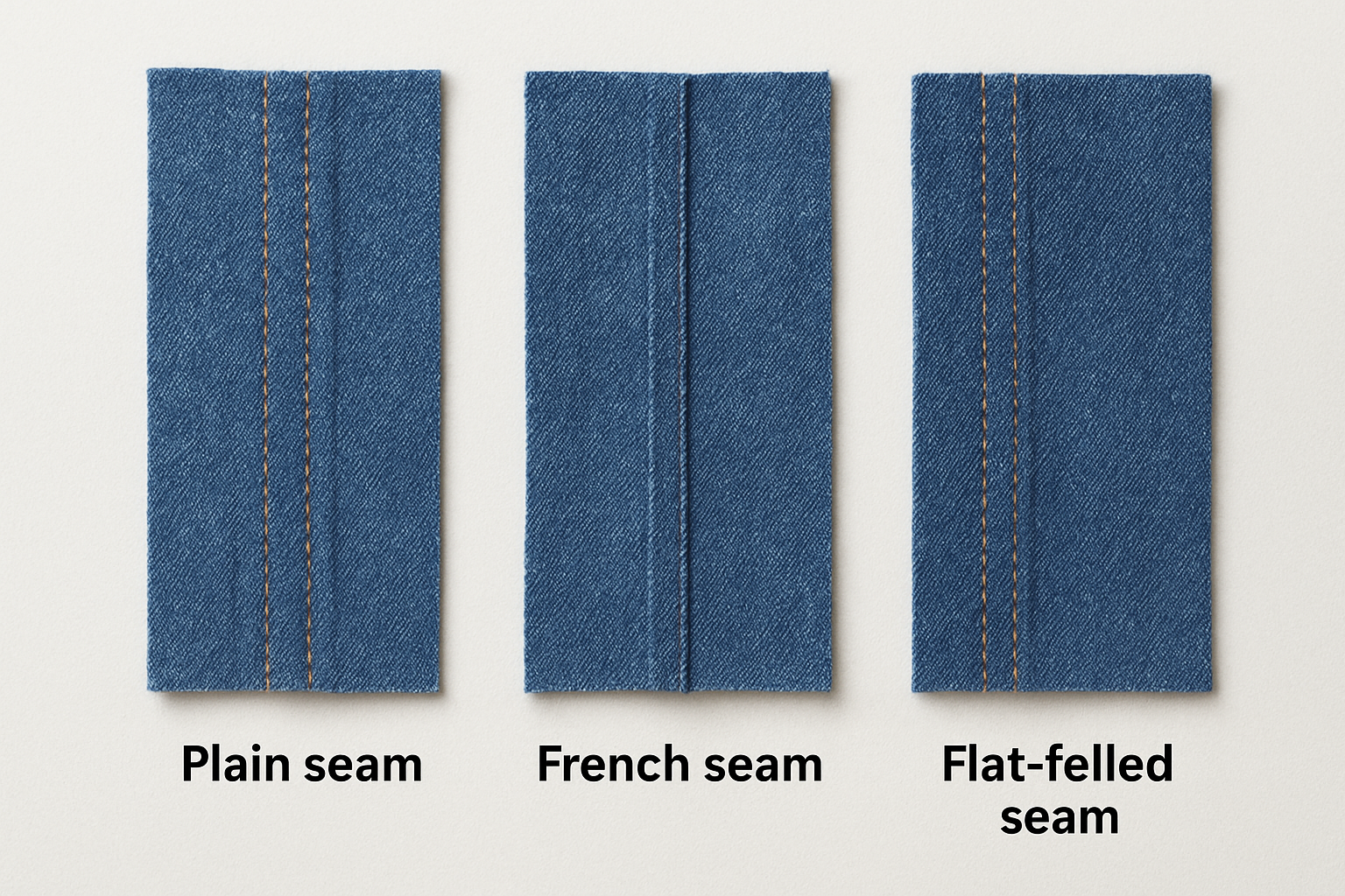 Common seam types