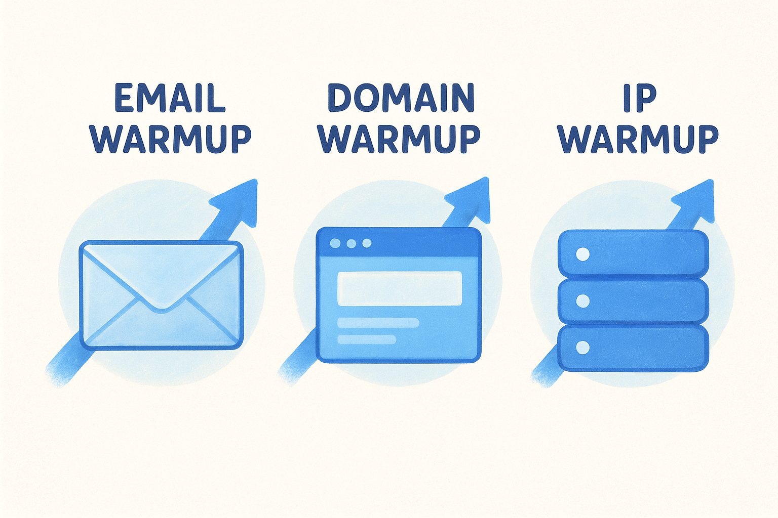 Email warmup vs domain warmup and IP warmup
