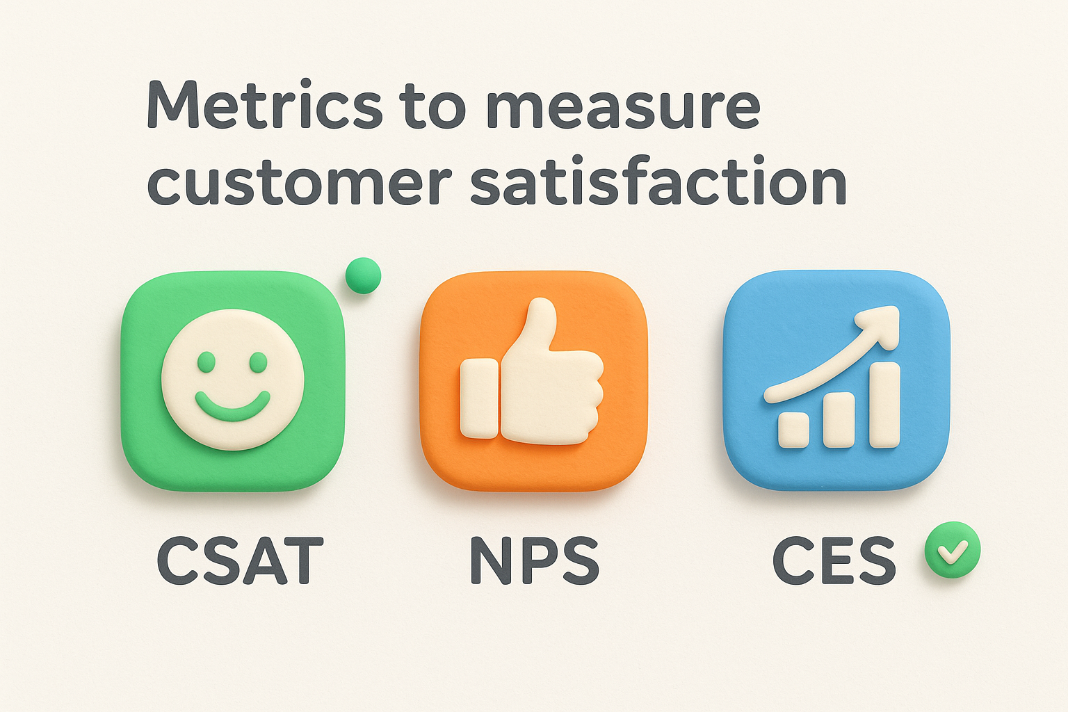 Metrics to measure customer satisfaction