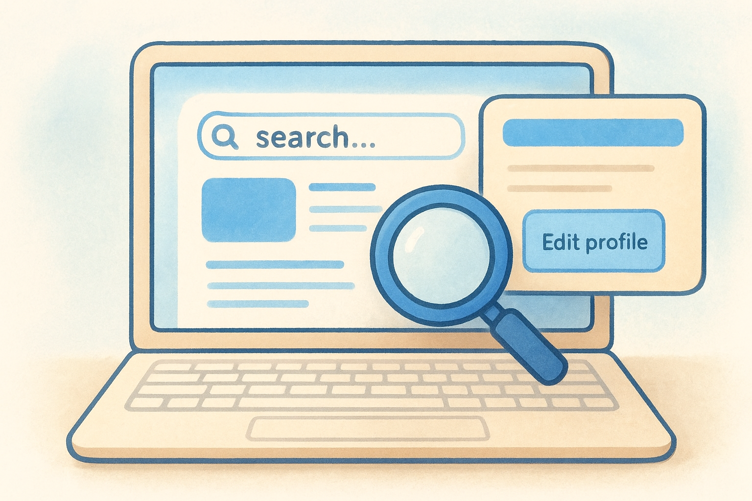 Find the services editor in Google Search