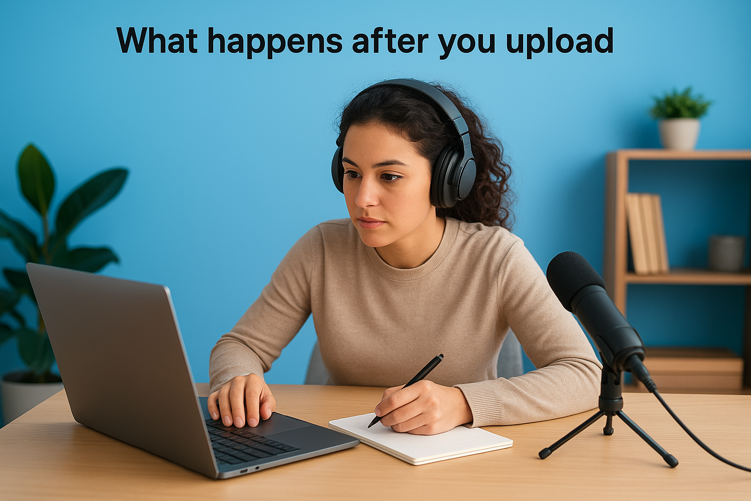 What happens after you upload