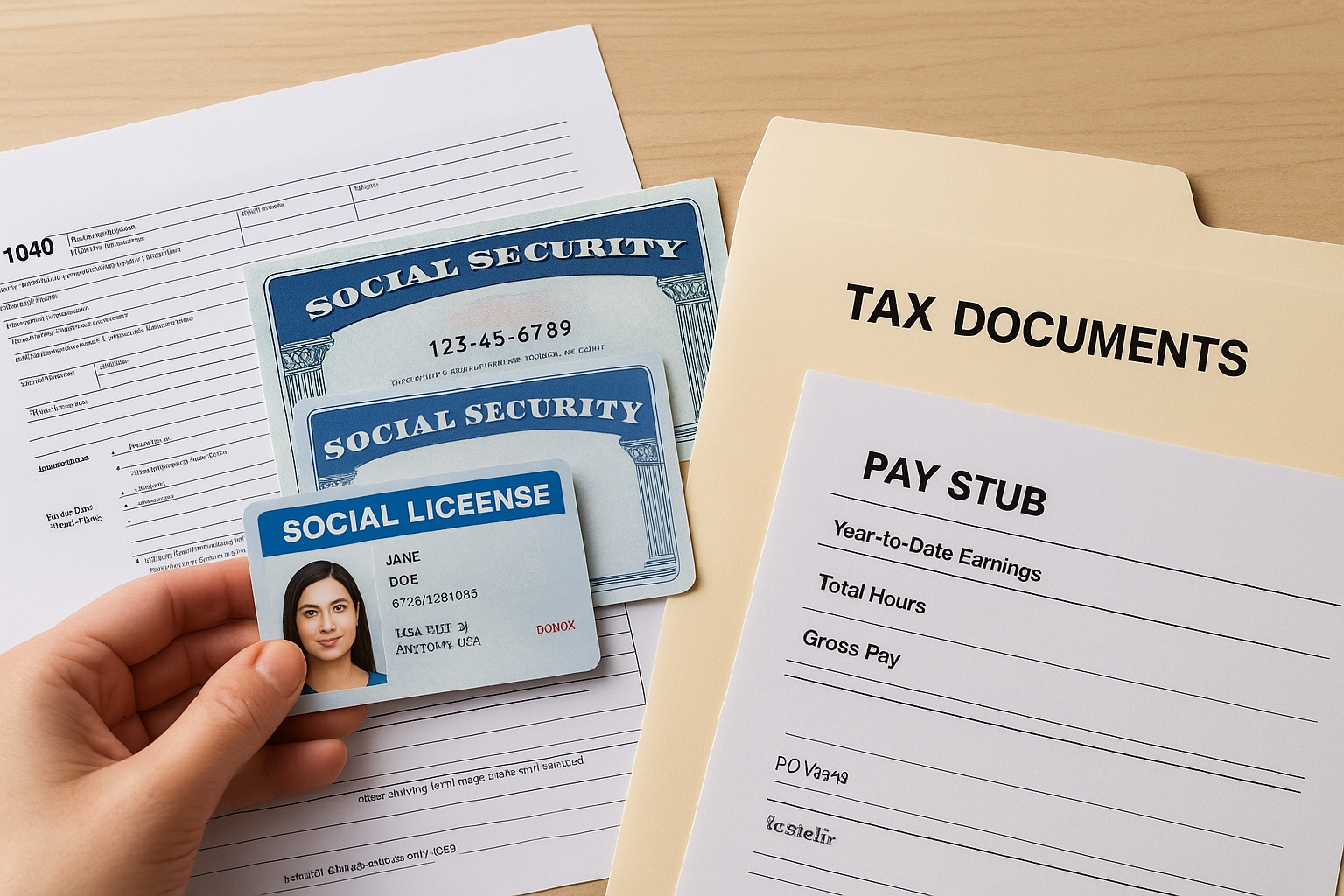 Identity and income documents