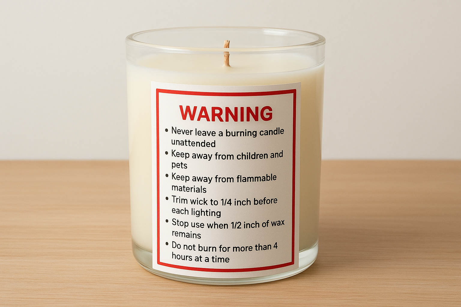 Required safety warning text