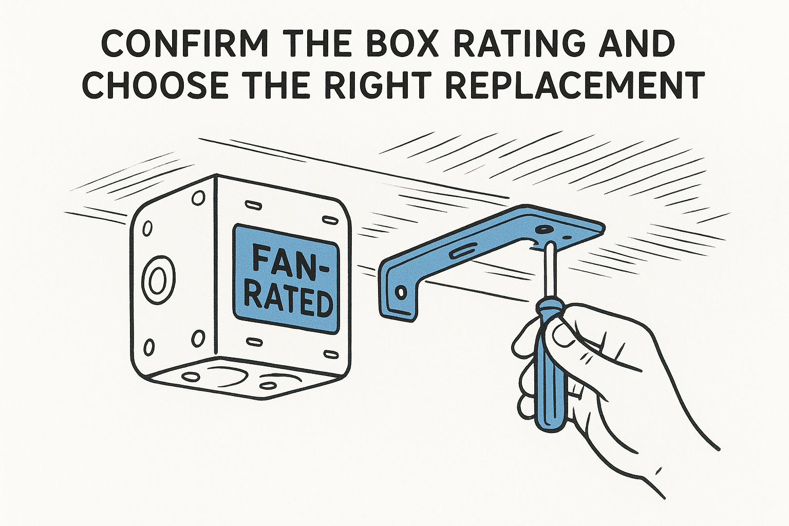 Confirm the box rating and choose the right replacement