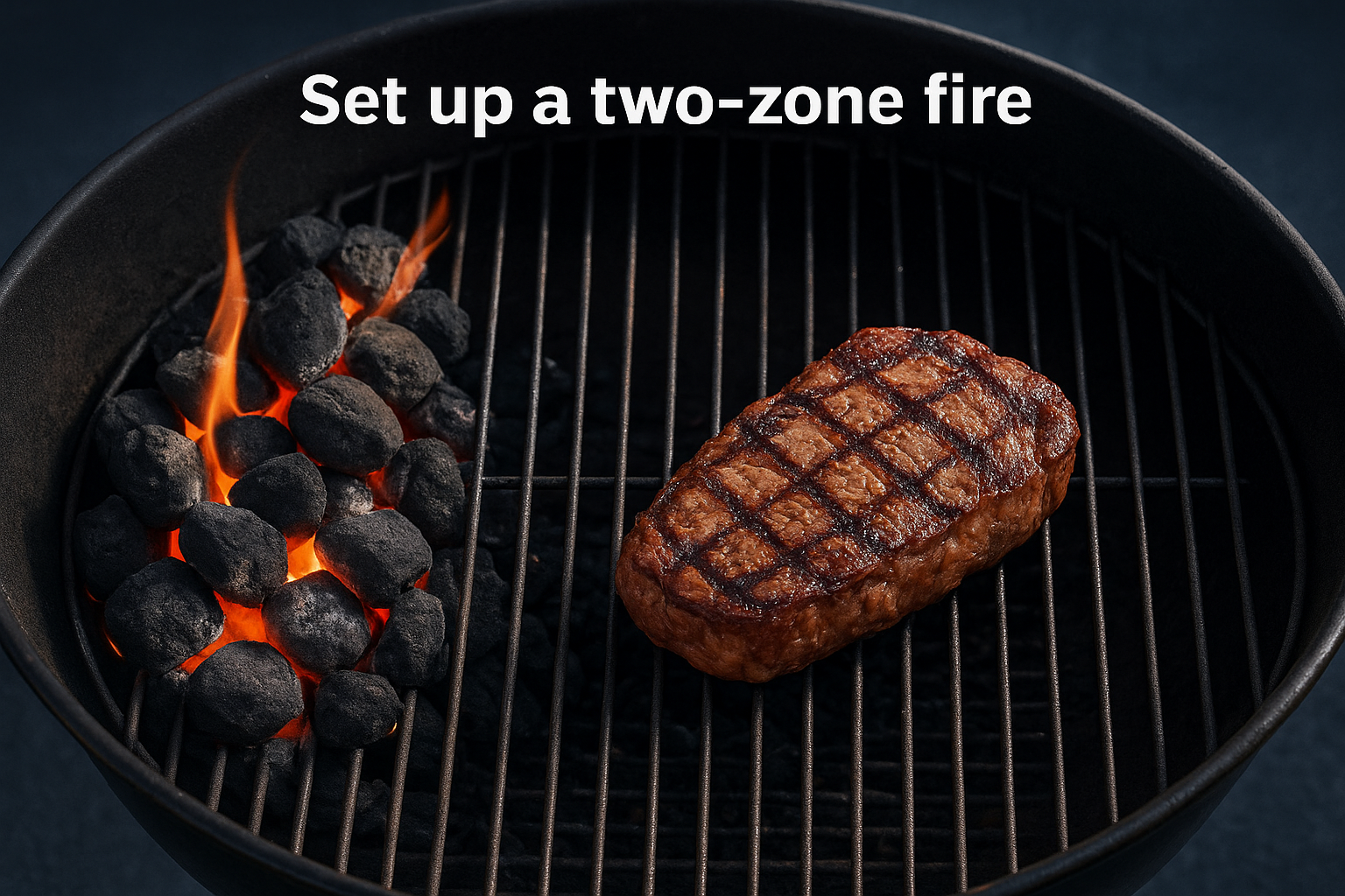 Set up a two-zone fire